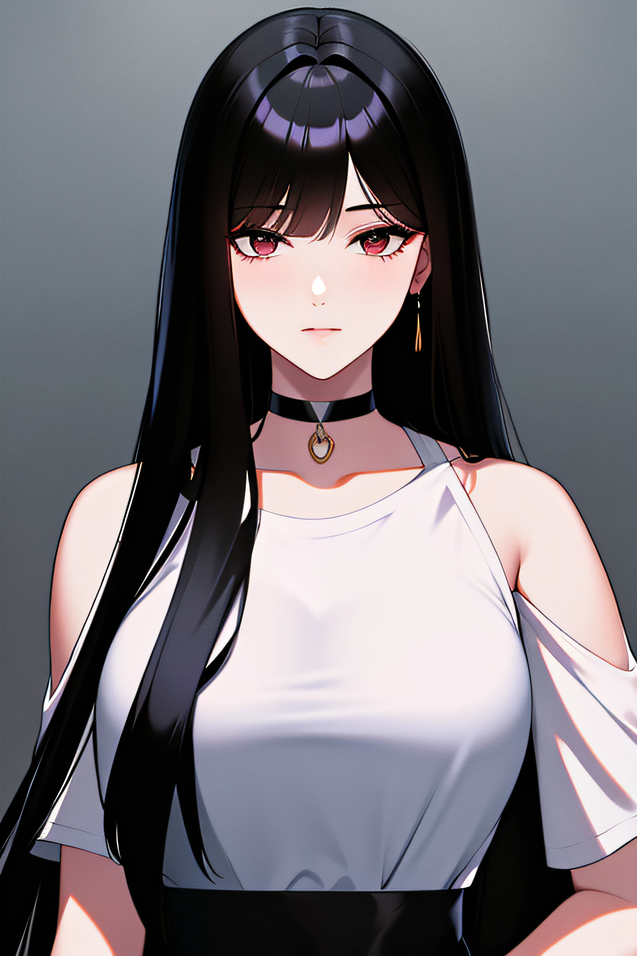 black long straight hair,grown woman,
