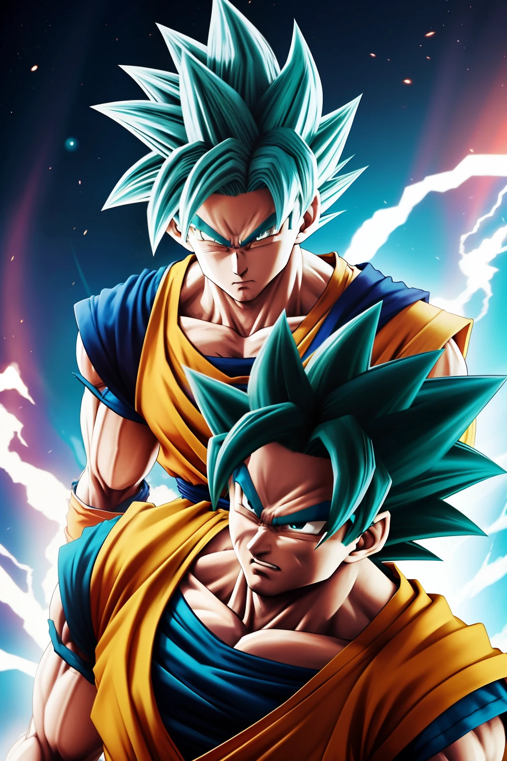 Kakarot,SuperSaiyan,Dragon Ball,Extreme effort,Blue hair,salama