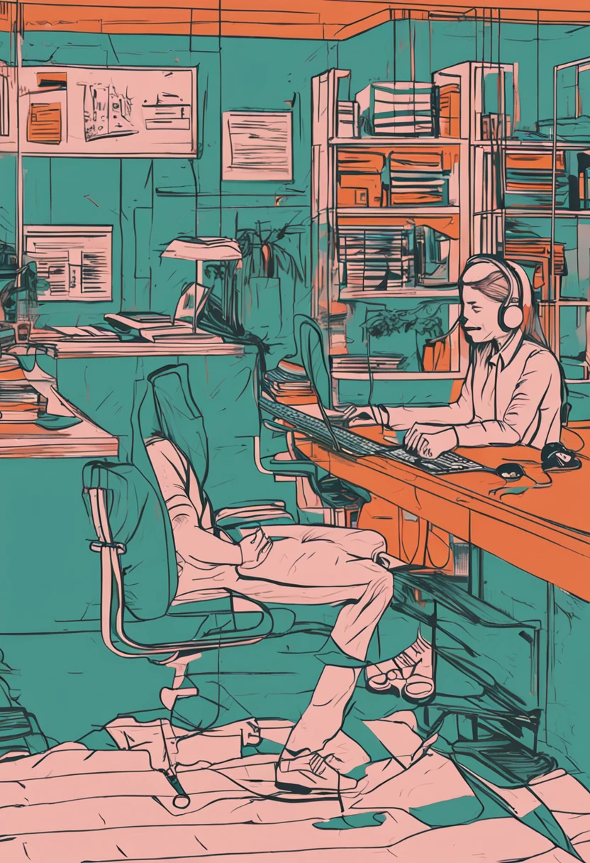 Mulher call center de atendimento ao cliente