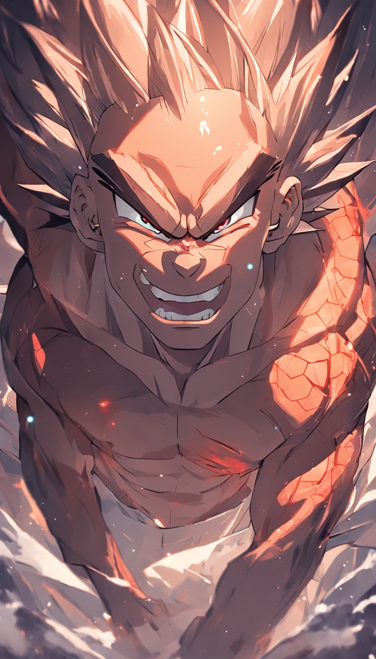 Dragon bola goku，Grande macaco，Close-up，de um real，Facial features are carefully described，textura de pele realista，Estilo escuro，profundidade de campos，Luz alta，luz real，Traching de raias，oc renderizado，hyper-realistic，melhor qualidade，8k，Obras de mestres，super-fino，pelos pubianos detalhados，anatomia correta，sharp focus on eyes，Bokeh，Facial features are carefully described