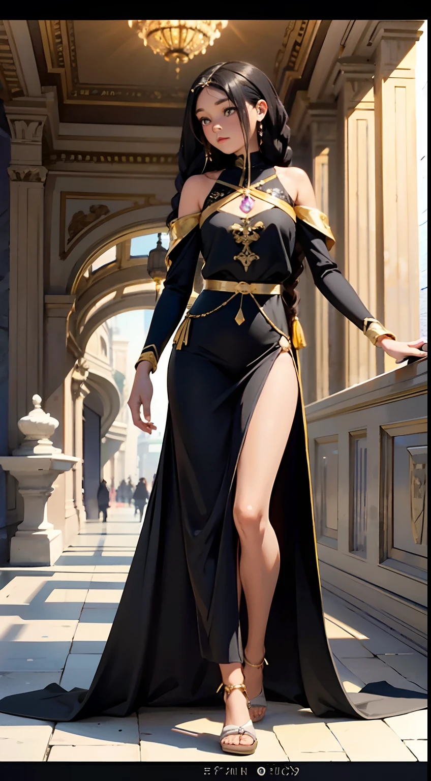 1girl,,beautiful face,detailed, black young princess sisters with hair braids and almond shaped eyes, dark brown skin, full body wearing yellow princess dress, 8k, high quality, high resolution, 4k, hd,(well designed body), amazing body, (super detailed), beautiful eyes, cartoon,(gorgeous and luxurious palace:1.3),short skart,show off panties