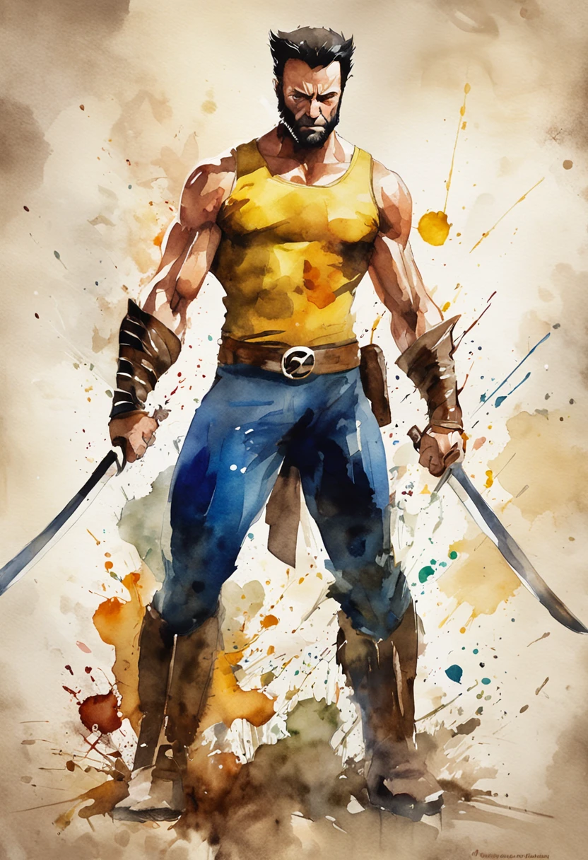 foto do wolverine da Marvel do lado de fora da cidade 17, chuvoso, rtx, octano, irreal