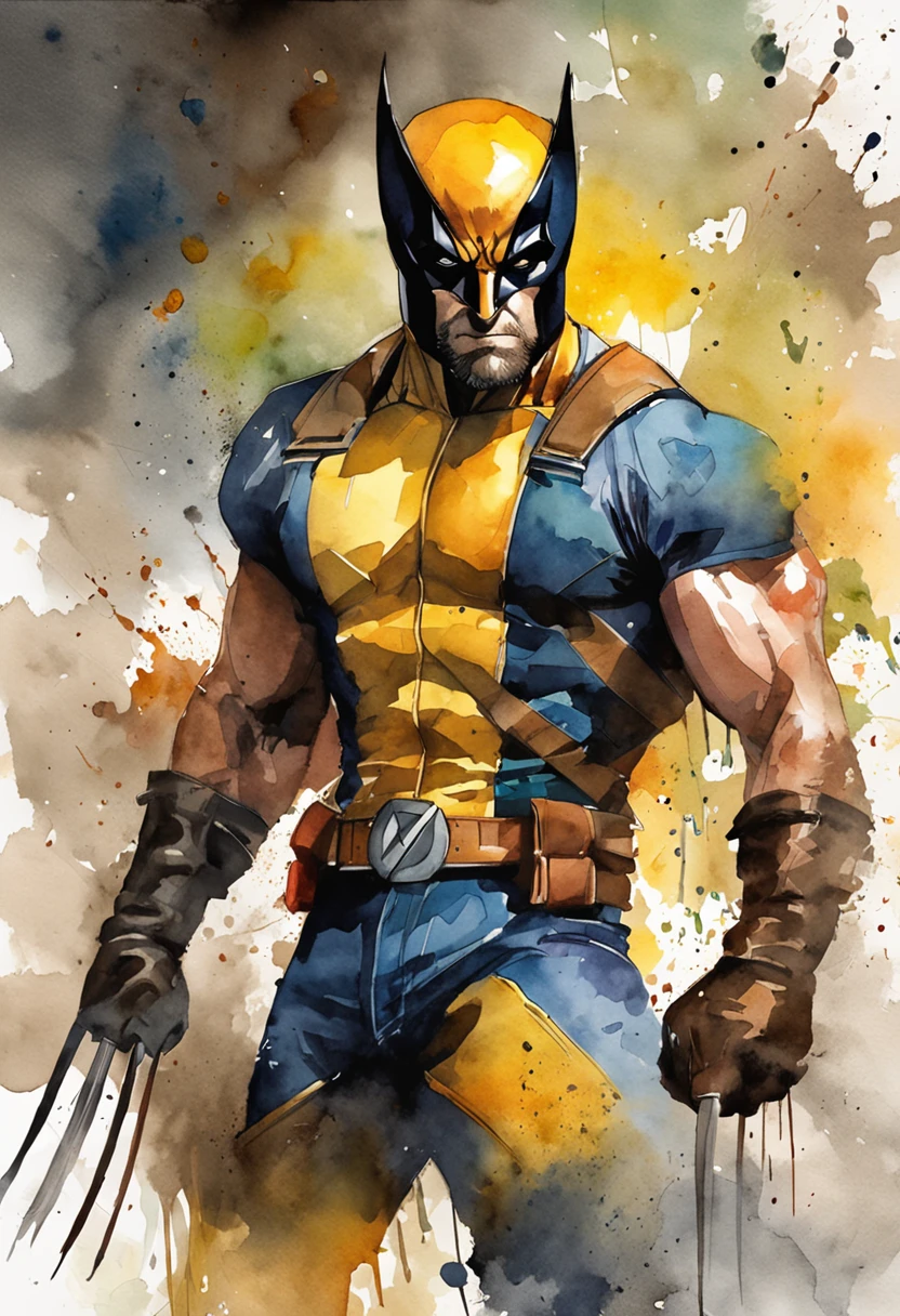 foto do wolverine da Marvel do lado de fora da cidade 17, chuvoso, rtx, octano, irreal