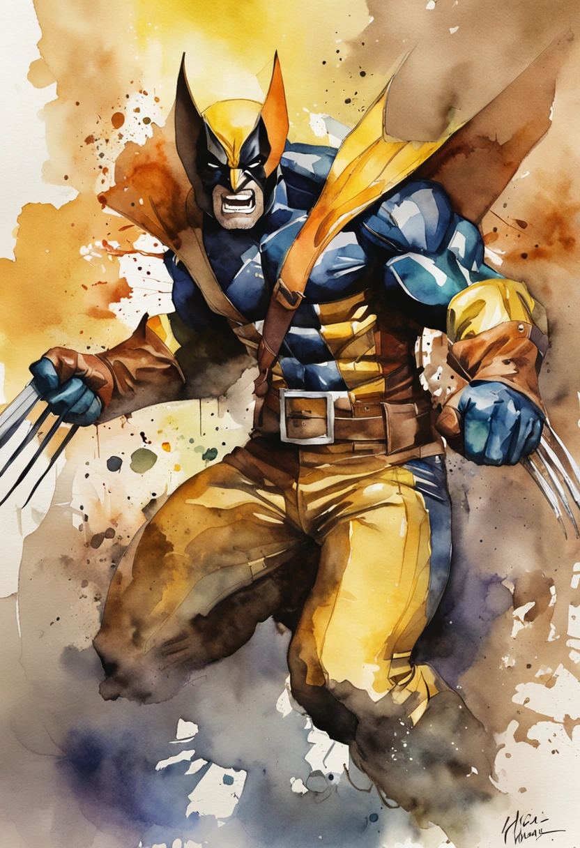 foto do wolverine da Marvel do lado de fora da cidade 17, chuvoso, rtx, octano, irreal