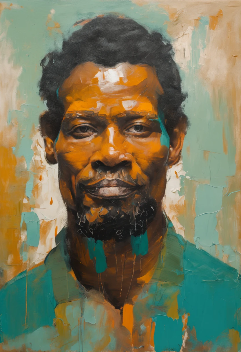 homem de terno laranja e gravata da cor teal, ovelhas ao redor, Beautiful, atraente, paquera, (((visible whole body))), Olhando para o Viewer, retrato, fotografia, pele detalhada, Realistic, fotorrealista, 8k, altamente detalhado, quadro de corpo inteiro, Arte nas cores teal e laranja, RAW de alto detalhe, penetrante, soft and diffuse lighting, profundidade de campo rasa, foco nítido, Hiper-realismo, Cinematic lighting
