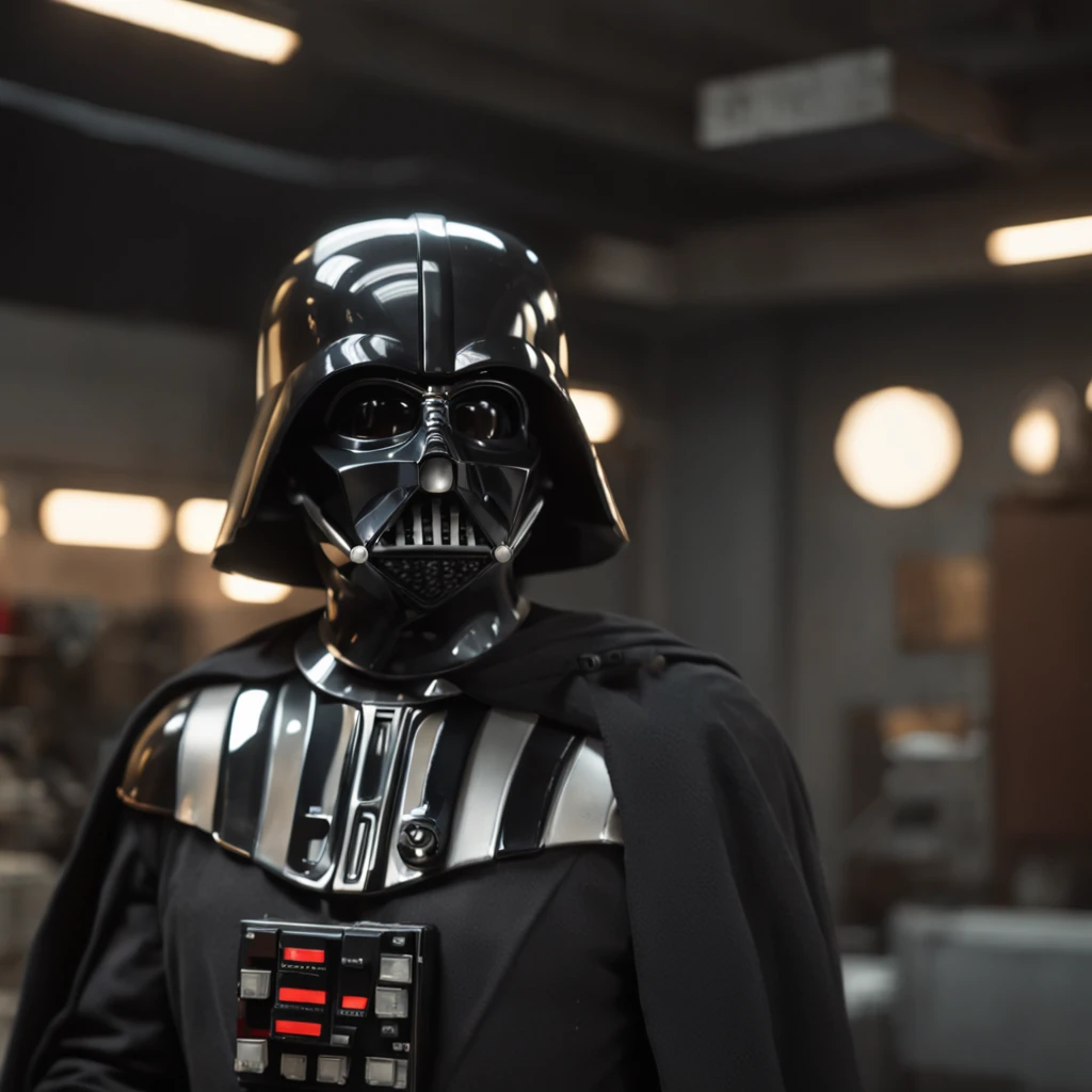 Mola at 25 millimeters, cinematic film, injection, Vista frontal superior do corpo, Centrado, CGI premiado, perfect angle, {(General Lord Vader:1.4), (Detailed advanced weaponry), grelha fundida + bras, (action pose), Detailed advanced helmet}, (Detailed dystopian background Barber Shop 0.7), Foco em cadeira barber, Dominando, confiante, (circunstanciado, Ultra Detalhado:0.7, Detalhe mais fino, intrincado), vivid color, fotorrealista, Epic movie poster, (epic proportion, Epic composition, epic science fiction, epic fantasy), 3 d renders, RTX, octan render, fotorrealista, hyper realistic, Volumetric lighting, neon reflection, reflection, ray tracing, global ilumination, profundidade de campo, sombra suave, brilho neon, trending on ArtStation, disco Rigido, Hard disk, 64 mil, 128 mil, trabalho profissional, master part, Greg Rutowski,