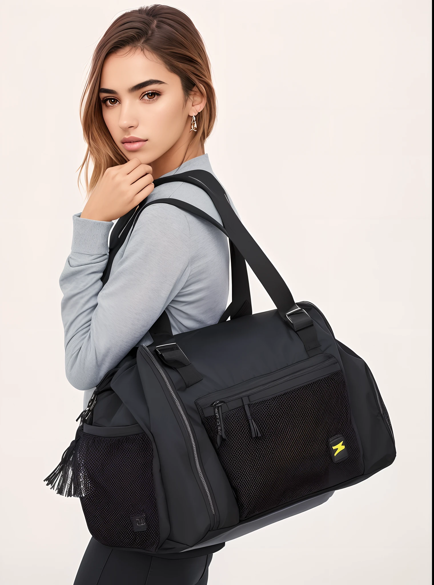 uma mulher linda, Supermodelo brasileira, brasileiro, na copa do mundo, fernanda suarez, Caroline Gariba, Ana de Armas, colombiano, Malika Favre, linda senhora, julia sarda, 🇺🇦, Parece Fabiula Nascimento, Dua Lipa, Beautiful Mexican woman carrying a black backpack esportiva with a zipper, Sacos, cheio de detalhes, vivid detail, cheio de detalhes, feature, com muitos detalhes, Foco em corpo inteiro, summer night, Detalhes intensos, imagem no centro, cheio de coisas, saco esportivo, esporte detalhado, Noite ao entardecer, Detalhe requintado, F / 2 0, medium closeup shot, fotografia realista, fotografia, obra-prima, realista, Realismo, renderizado, Alto contraste, Arte Digital, fotográficorealista, trend in Artstation 8k HD, high definiton, circunstanciado, Realistic, detalhada, textura da pele, hiperdetalhada, Textura realista da pele, melhor qualidade, ultra high-resolution, (fotografiarrealista: 1.4), alta resolução, detalhada, fotografia crua, Crisp resolution, Nikon d850 filme, fotografia de stock 4, Kodak Portra 400 Camera F1 Lens.6, textura hiper realista, lighting dramatic, Unrealistic trend in Artstation Cinestill 800, RAW. Directed by: Lee Jeffries.