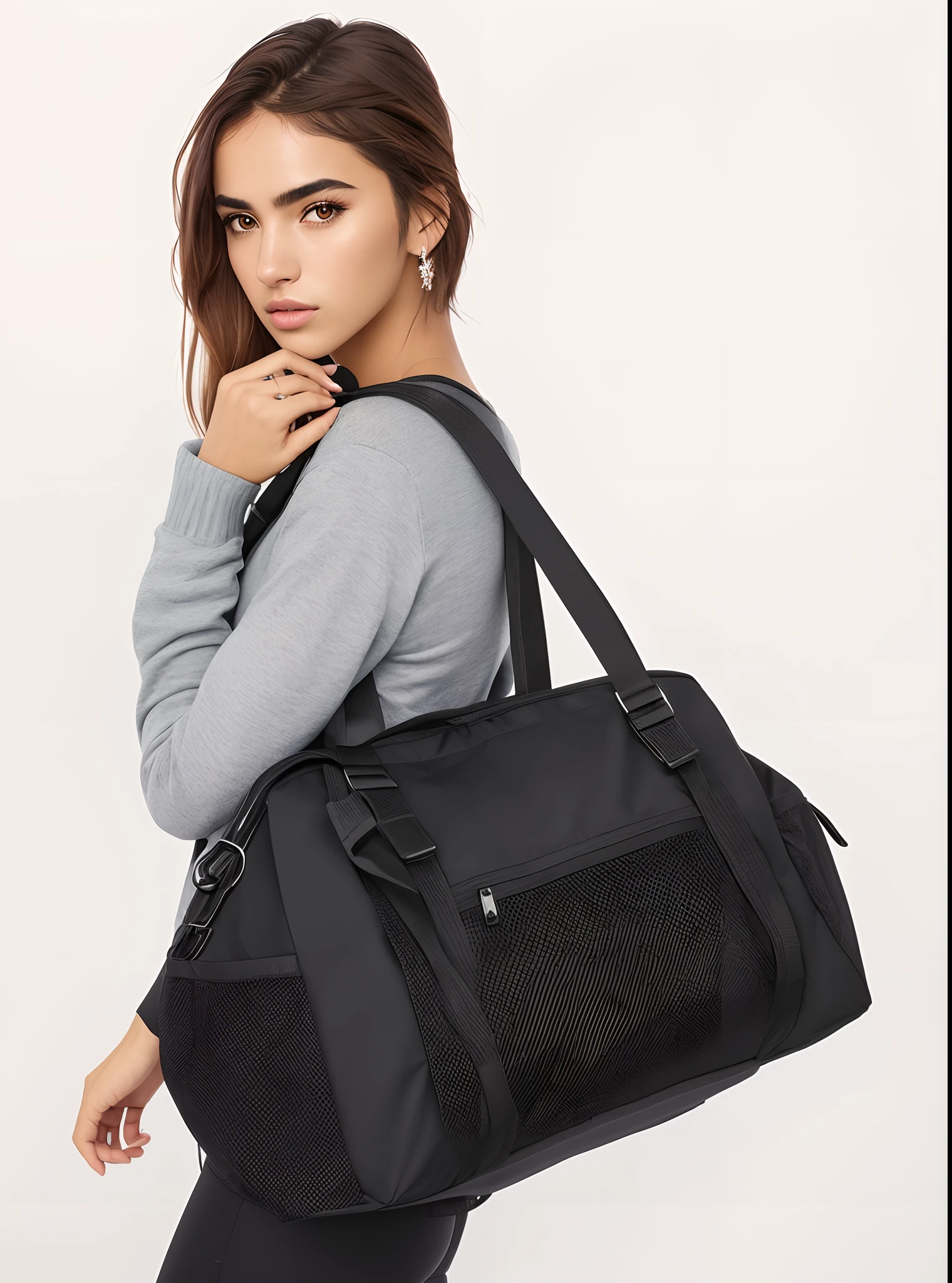 uma mulher linda, Supermodelo brasileira, brasileiro, na copa do mundo, fernanda suarez, Caroline Gariba, Ana de Armas, colombiano, Malika Favre, linda senhora, julia sarda, 🇺🇦, Parece Fabiula Nascimento, Dua Lipa, Beautiful Mexican woman carrying a black backpack esportiva with a zipper, Sacos, cheio de detalhes, vivid detail, cheio de detalhes, feature, com muitos detalhes, Foco em corpo inteiro, summer night, Detalhes intensos, imagem no centro, cheio de coisas, saco esportivo, esporte detalhado, Noite ao entardecer, Detalhe requintado, F / 2 0, medium closeup shot, fotografia realista, fotografia, obra-prima, realista, Realismo, renderizado, Alto contraste, Arte Digital, fotográficorealista, trend in Artstation 8k HD, high definiton, circunstanciado, Realistic, detalhada, textura da pele, hiperdetalhada, Textura realista da pele, melhor qualidade, ultra high-resolution, (fotografiarrealista: 1.4), alta resolução, detalhada, fotografia crua, Crisp resolution, Nikon d850 filme, fotografia de stock 4, Kodak Portra 400 Camera F1 Lens.6, textura hiper realista, lighting dramatic, Unrealistic trend in Artstation Cinestill 800, RAW. Directed by: Lee Jeffries.