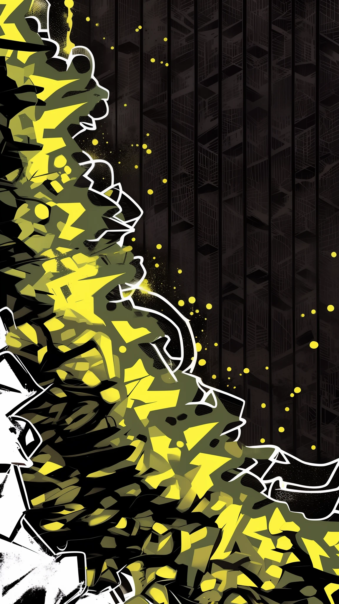 grafite em um fundo preto com uma borda verde, graffiti background, Textura 3D Graffiti, grafite preto, art style graffiti, estilo grafite, Cores verde e preta, grafite neon, in graffiti style, Resumo de alta qualidade, Inspirado em grafite, arte digital neon, arte do grafite, bold graphic graphite, papel de parede do telefone hd, textura de tinta spray, tinta grafite, bordas duras! grafity