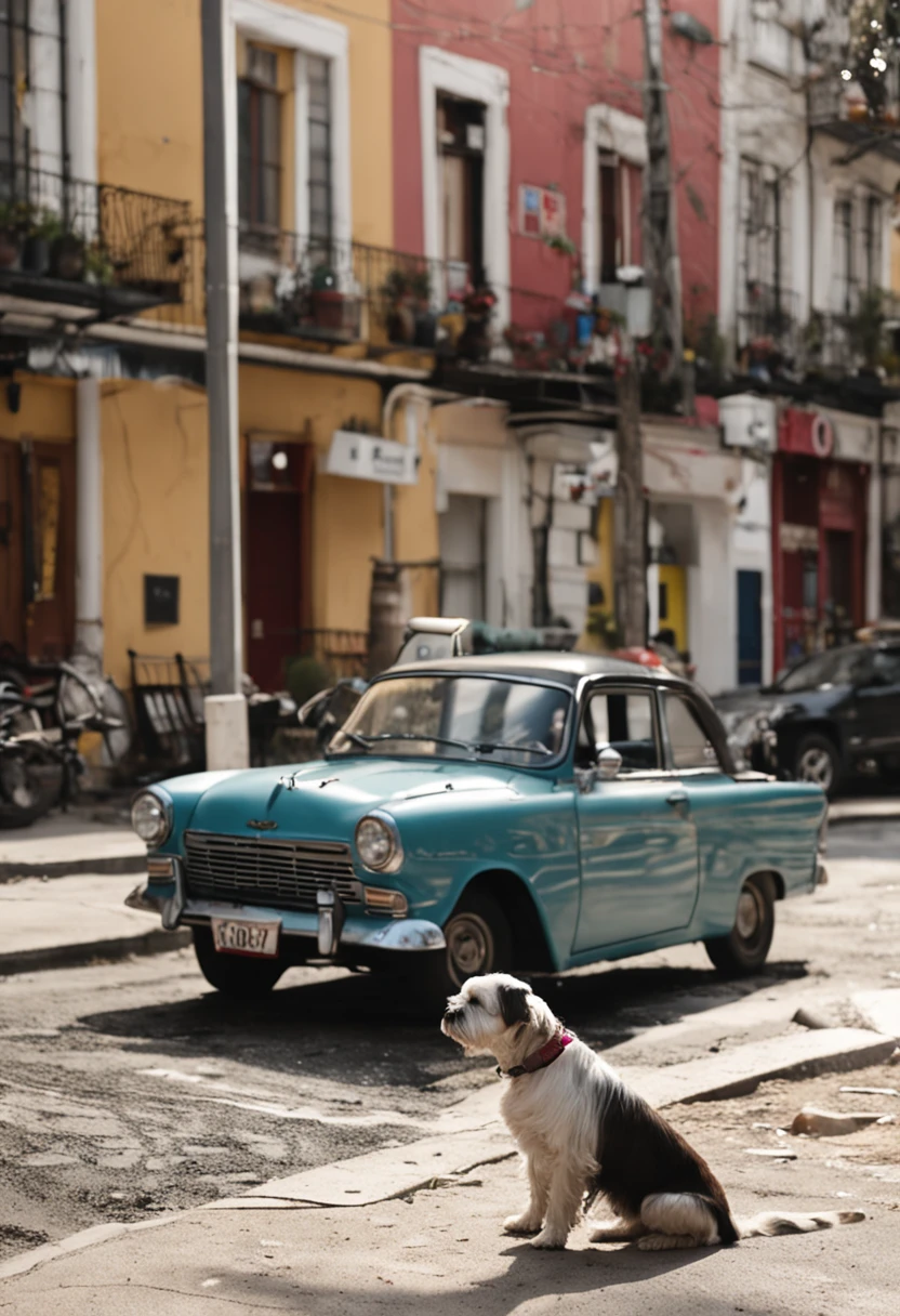 The Logic for You to Create a Command:
**description:**
Make a black and white dog of the shi tzu breed
**Characteristics:**
This dog is sitting on the sidewalk
**scenecy:**
Ele deve estar dentro de um bar
**action:**
He's looking sadly looking at the cars on the street
**Qualidade:**
Foto ultra realista, qualidade 8k, fullhd