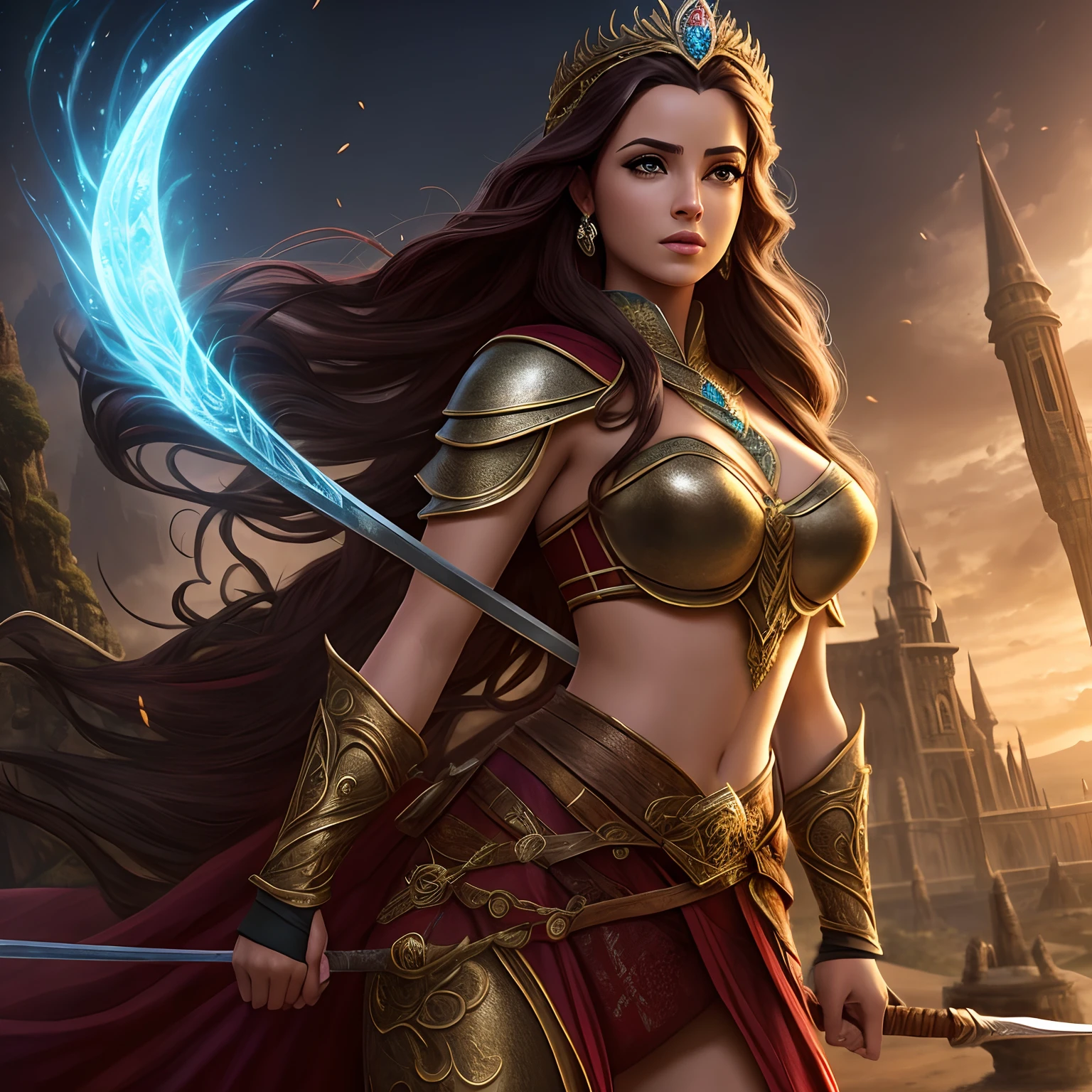mulher elfa das trevas, sexy, pele clara, lua, noite, escuro, linda, cabelos brancos, olhos vermelhos, roupa preta, brilho, hiperrealista, concept art, medieval, epic, fantasia, princesa, guerreira, floresta, montanhas, 2.5d cgi