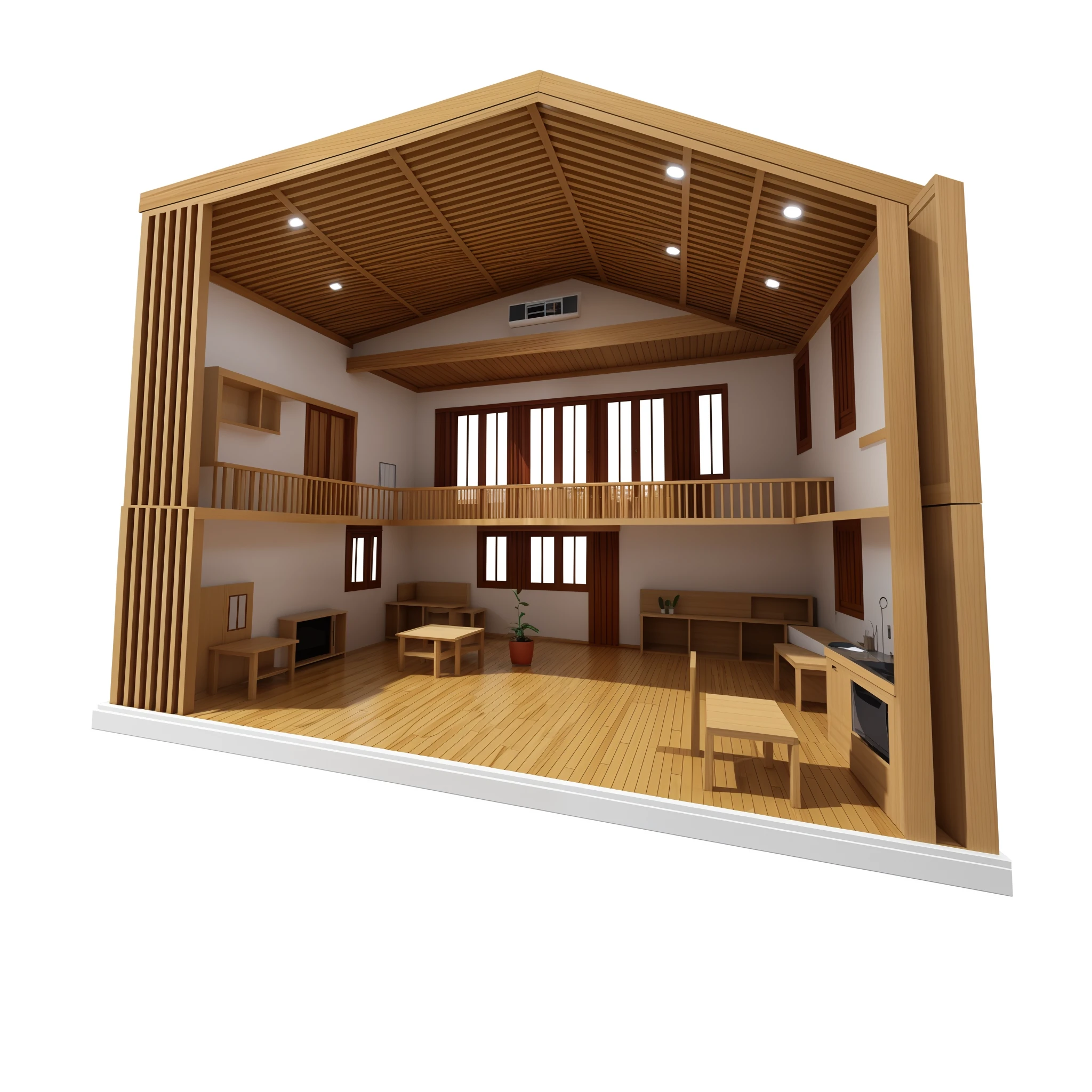 indoor, best quality, highres, chibi, [white background:Housing exhibition hall inside:3],