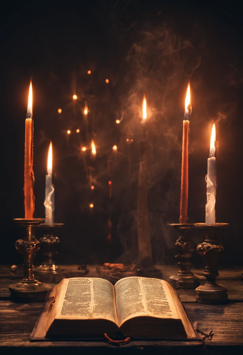 There is an image of a book with a red pentagram on it, spell book, Grimoire Page, grimoire, pentacle, Intricate secret Wiccan patterns, The Ritual of Demonic Magic, Home Wicca Scene, Chaos Magic, Floating Spell Book, Occult aesthetics Alchemy, Style "Necronomicon", Pagan occultism, Grimoire Holding