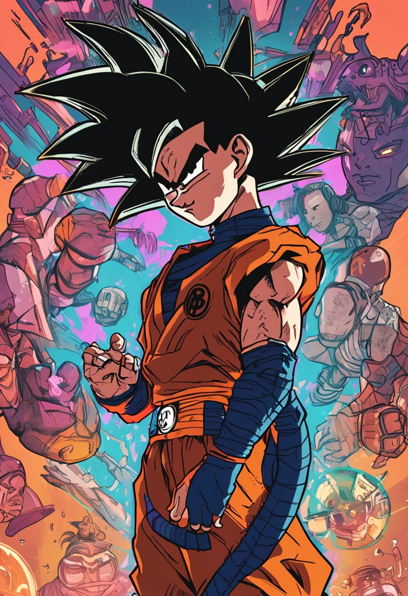 dragonball,cyber punk perssonage,whaite hair,full bodyesbian
