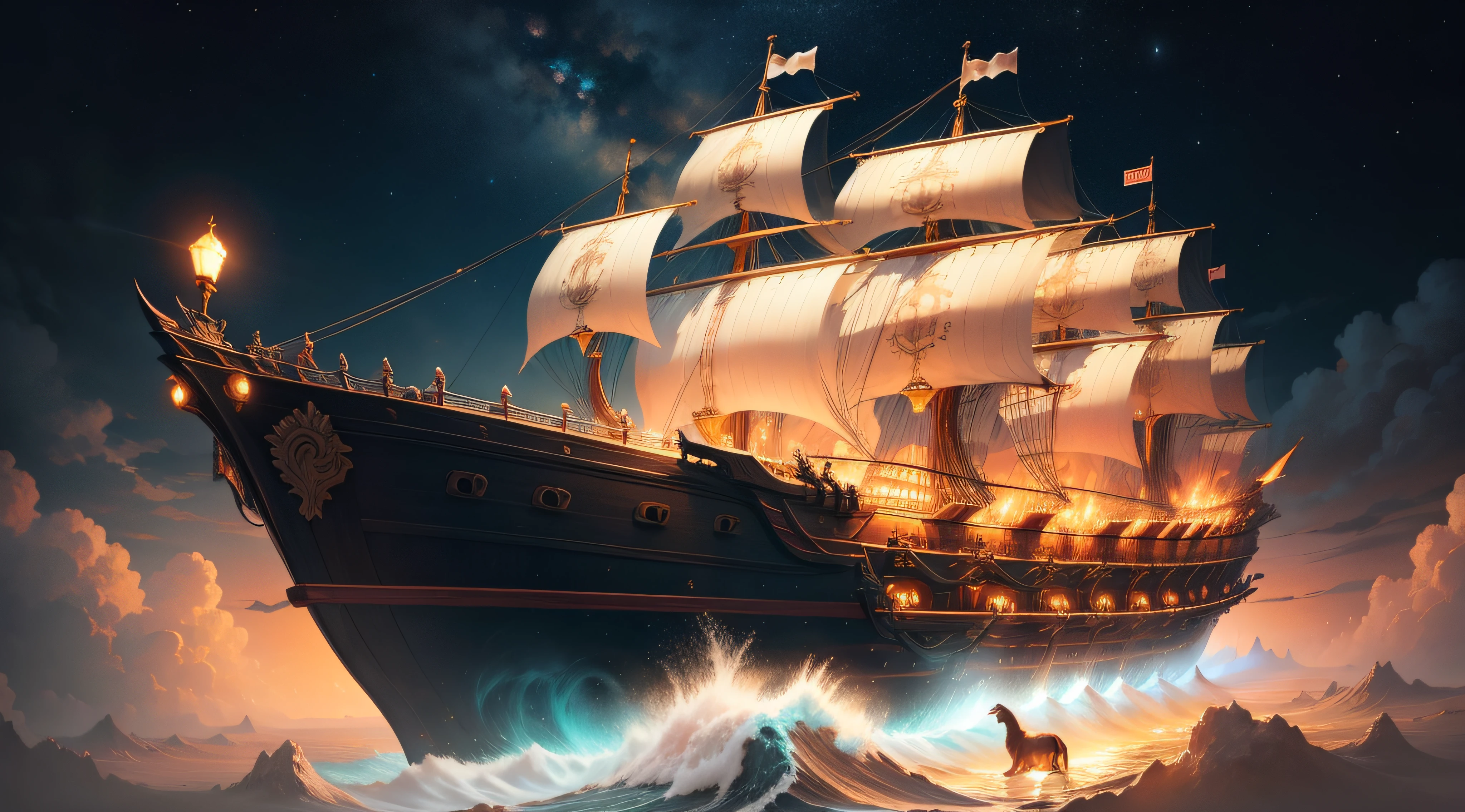 Create an image of Noah's ark