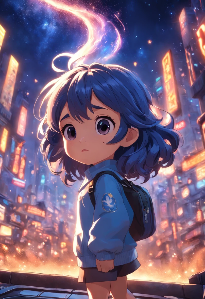um menino de 6 anos de idade, cabelos castanho, corpo inteiro, disney pixar, cute