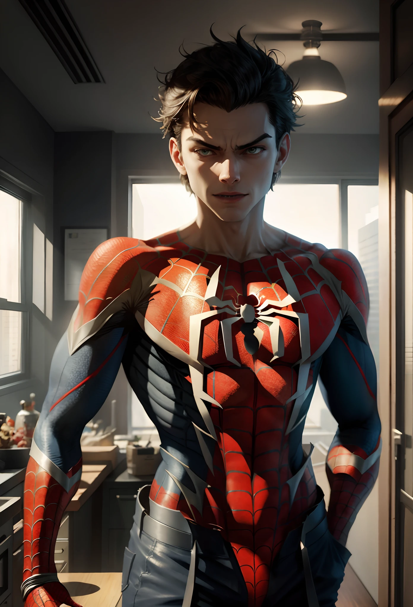 Spiderman in underwear, male