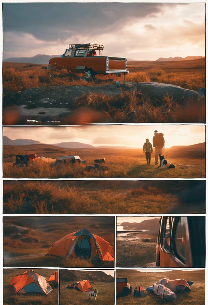 Camping in Mart with dog