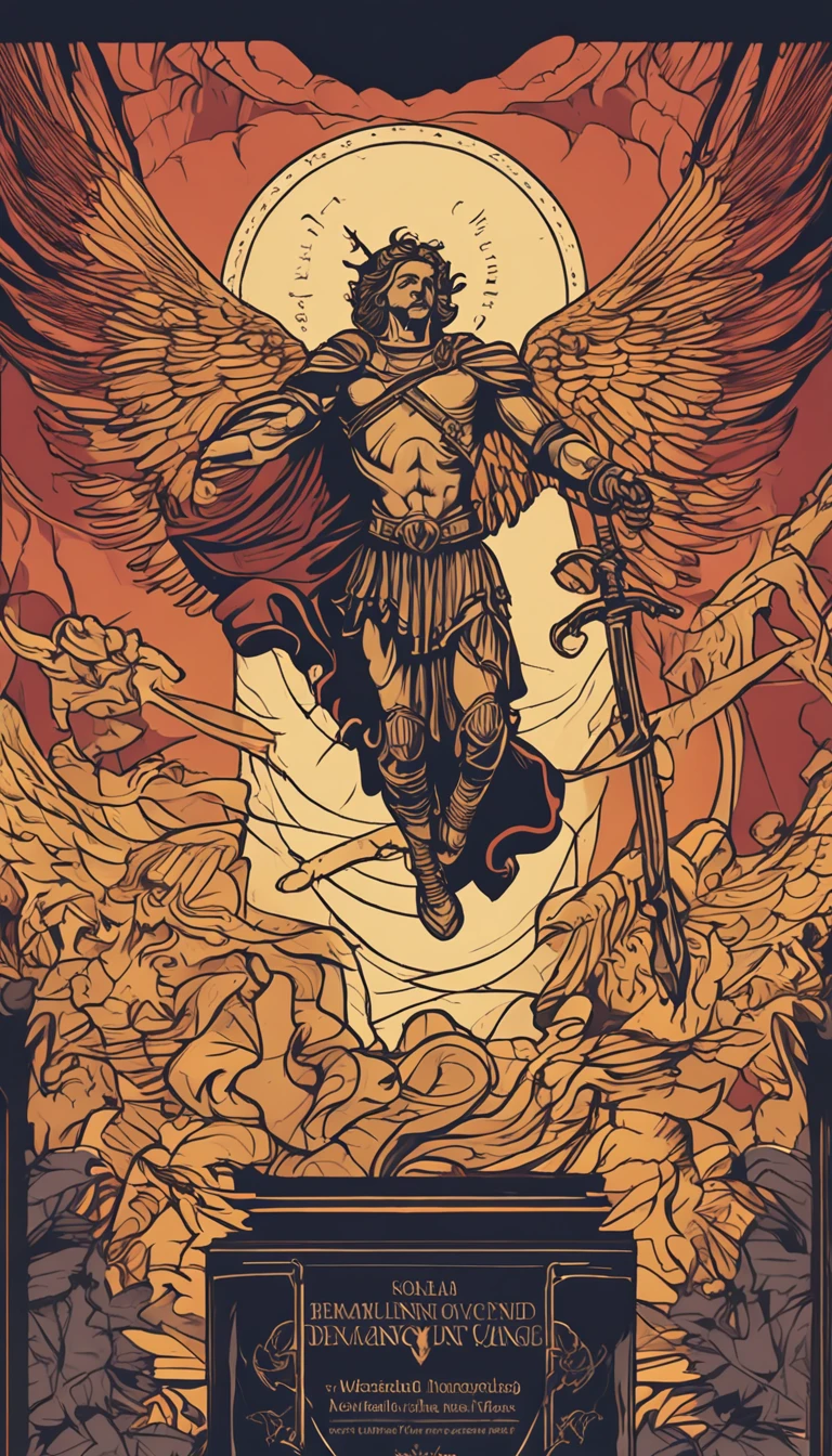 present St. Michael the Archangel triumphing over a dragon or evil being.
Draw São Miguel in action, empunhando uma espada luminosa.
Use bright, contrasting colors to highlight victory and divine presence.