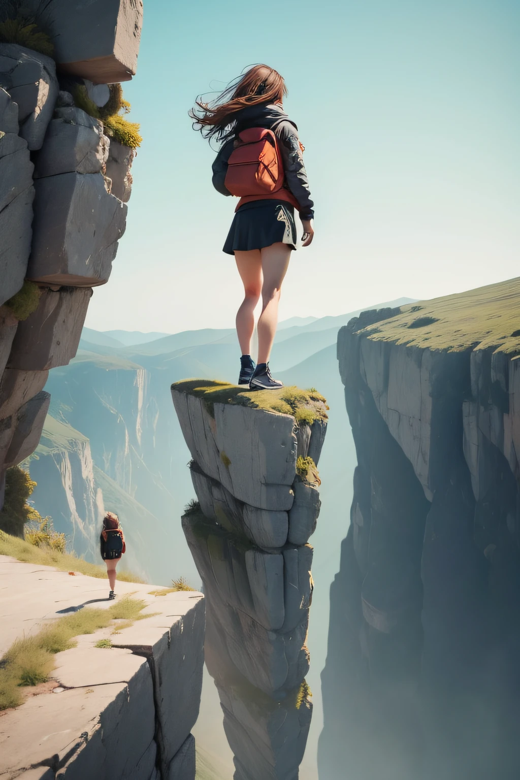 The podcast image could potentially feature an individual or several individuals standing at the edge of a cliff or in front of a daunting challenge, representing the feeling of fear. The image could also show a person taking a step forward or facing their fear head-on, representing the theme of overcoming fear. The image could be designed using bold and vibrant colors to convey a sense of courage, strength, and empowerment. Overall, the podcast image could be a visual representation of the journey towards conquering fear.