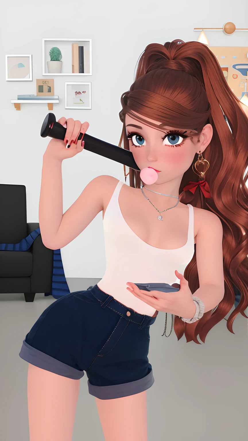 Make a sexy full-body skinny tabby ,Animes、retrato、One person２０idade、mulher bonita、olhos azul、roupas casuais、uma imidadem、oval jaw、rosto bonito、O cabelo、Olhos azuis com um belo brilho,,、Arte SUD pareciada com a imagem anexada , middlebreasts, corpo inteiro, menina sexy ,High quality 8k and professional image resolution, Photography movie cinematic,sem bordados, no imperfections , retrato, rosto bem lindo, perfeito,bem detalhada, melhor qualidade existem , modelo, batom