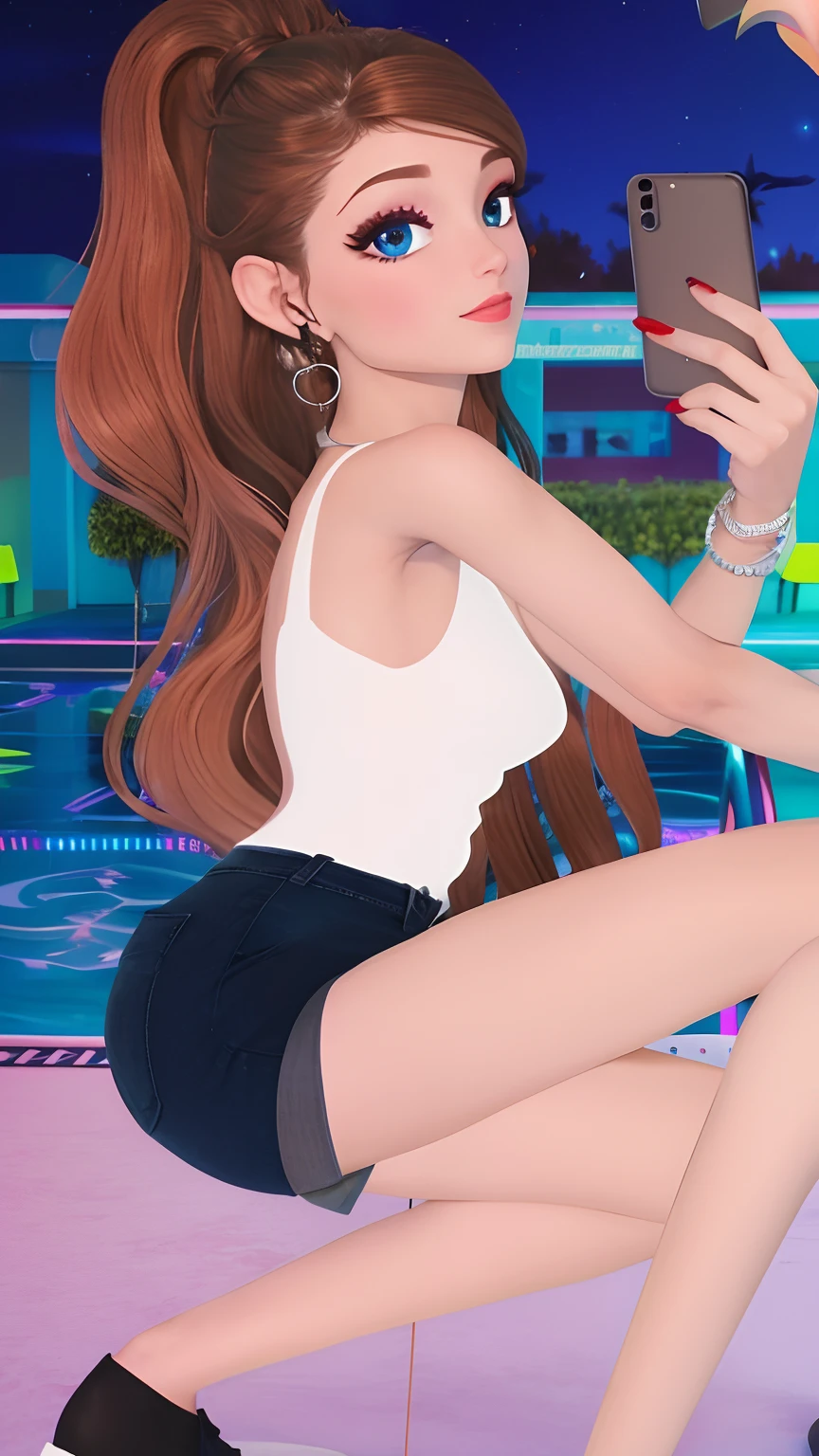 Make a sexy full-body skinny tabby ,Animes、retrato、One person２０idade、mulher bonita、olhos azul、roupas casuais、uma imidadem、oval jaw、rosto bonito、O cabelo、Olhos azuis com um belo brilho,,、Arte SUD pareciada com a imagem anexada , middlebreasts, corpo inteiro, menina sexy ,High quality 8k and professional image resolution, Photography movie cinematic,sem bordados, no imperfections , retrato, rosto bem lindo, perfeito,bem detalhada, melhor qualidade existem , modelo, batom