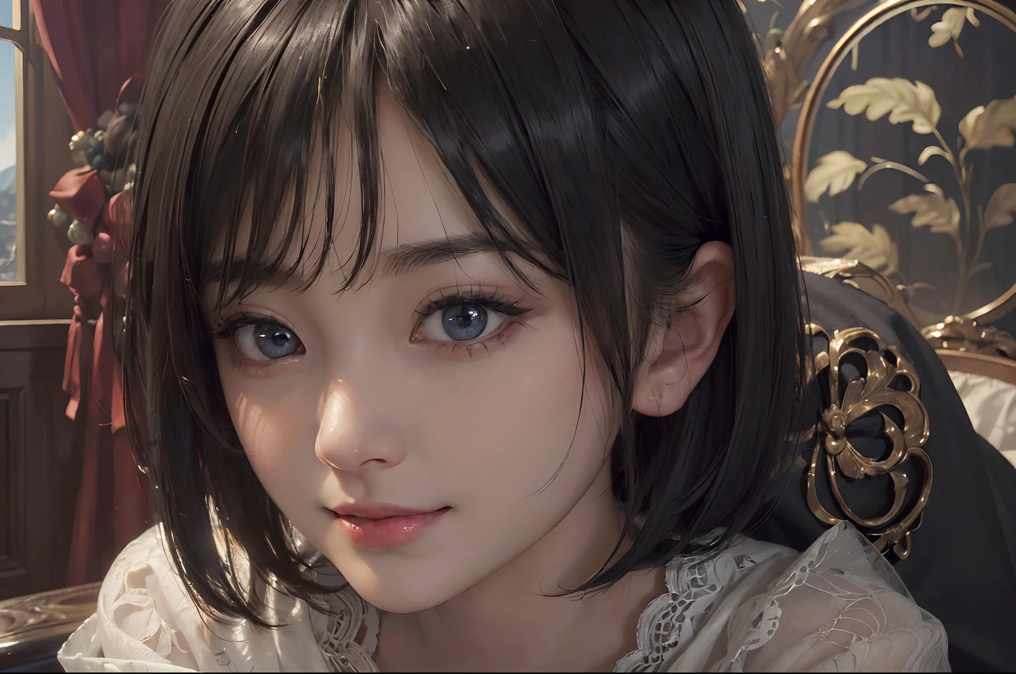 8K、Raw photo、highest quality、masterpiece:1.2),(black haired、very short hair:1.8),(twin mitsu braid:1.4)、show viewer,Looking at the front,erotic,白いskin,(She is wearing a shiny black maid costume:1.9)、()、(Clothing that emphasizes the shape of your chest、publish one'skin:1.5)、(big breasts :1.4)、slim body shape、ultra high resolution,beautiful,beautiful fece,(alone、no background:1.9),whole body,japanese woman,(Photoreal:1.37)、Photon Black,reality、(Baby-faced and cute: 1.0)、(cute smile: 1.7)、radio city、Physically based rendering、Written in depth