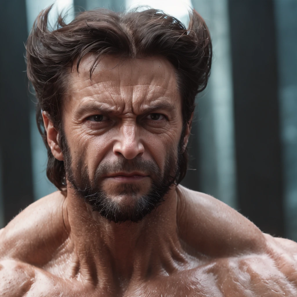 Wolverine devil's cyberpunk (Professional 3D rendering:1.3) de (Realistic:1.3) foto de arte mais bonita do mundo,soft features, brilliant male heroes, ((Epic hero rough fantasy muscular man wet hero angry look long hair short beard and fierce expression in dynamic pose, fantastic location, majestoso ambiente desordenado)), corpo inteiro 8k unidade render, action shot, poros da pele, very dark lighting, sombreamento pesado, circunstanciado, rosto detalhado, (Vibrando, Fotografia realista, Realistic, Dramatic, Escuro, foco nítido, 8k), (Roupas de couro velhas danificadas pelo mau tempo:1.4), ((((Use peles)))), (intrincado:1.4), decadente, (altamente detalhado:1.4), Pintura digital, rendering by octane, art stations, conceito-arte, liso, foco nítido, illustration, germe da arte, (Loish:0.23), Wlop Ilya Kuvshinov, e greg rutkowski e alphonse mucha gracias, (global ilumination, studiolight, light volumetric), chuva forte, floating particles, patife, fantasia, Nosso, Corpo inteiroesbiano, ((Fundo escuro e antigo da cidade:1.3)),CGSesociedade,art stations