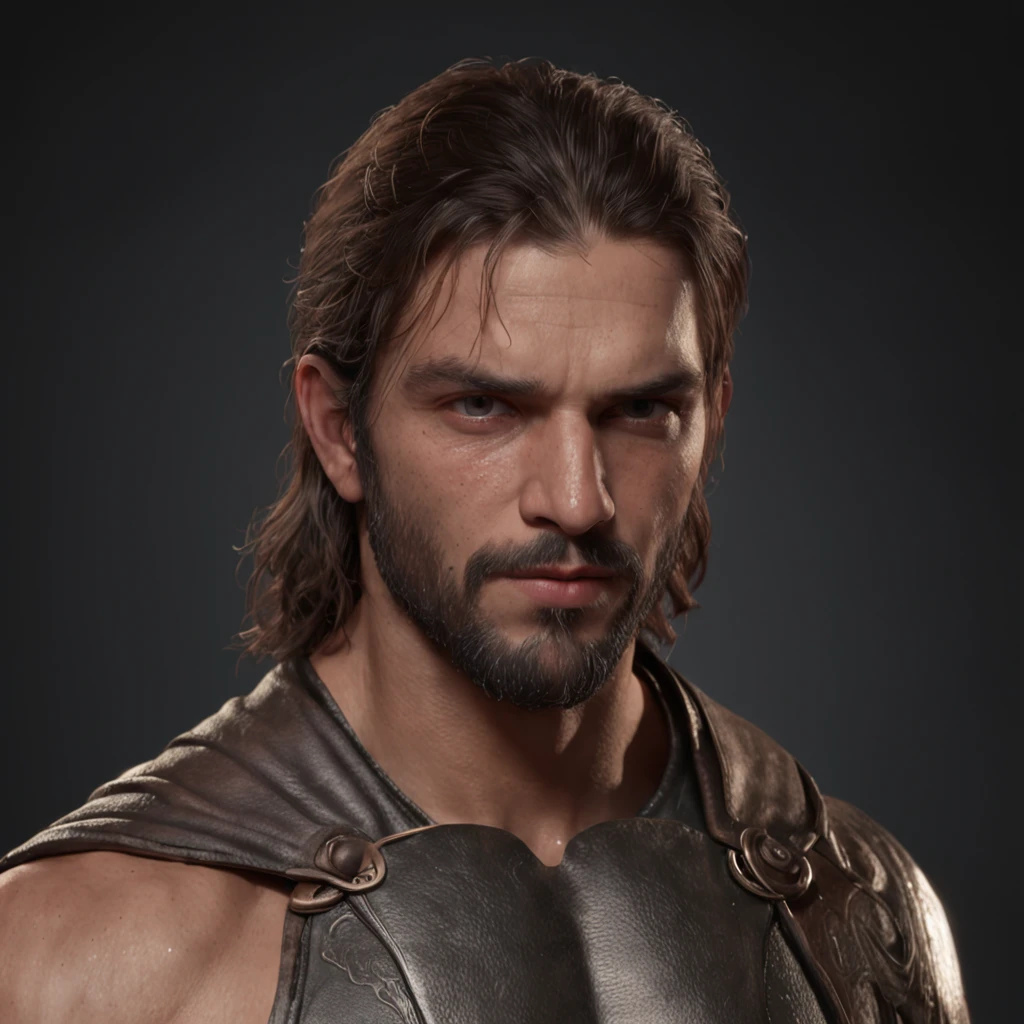 (Professional 3D rendering:1.3) de (Realistic:1.3) foto de arte mais bonita do mundo,soft features, brilliant male heroes, ((Epic hero rough fantasy muscular man wet hero angry look long hair short beard and fierce expression in dynamic pose, fantastic location, majestoso ambiente desordenado)), corpo inteiro 8k unidade render, action shot, poros da pele, very dark lighting, sombreamento pesado, circunstanciado, rosto detalhado, (Vibrando, Fotografia realista, Realistic, Dramatic, Escuro, foco nítido, 8k), (Roupas de couro velhas danificadas pelo mau tempo:1.4), ((((Use peles)))), (intrincado:1.4), decadente, (altamente detalhado:1.4), Pintura digital, rendering by octane, art stations, conceito-arte, liso, foco nítido, illustration, germe da arte, (Loish:0.23), Wlop Ilya Kuvshinov, e greg rutkowski e alphonse mucha gracias, (global ilumination, studiolight, light volumetric), chuva forte, floating particles, patife, fantasia, Nosso, Corpo inteiroesbiano, ((Fundo escuro e antigo da cidade:1.3)),CGSesociedade,art stations