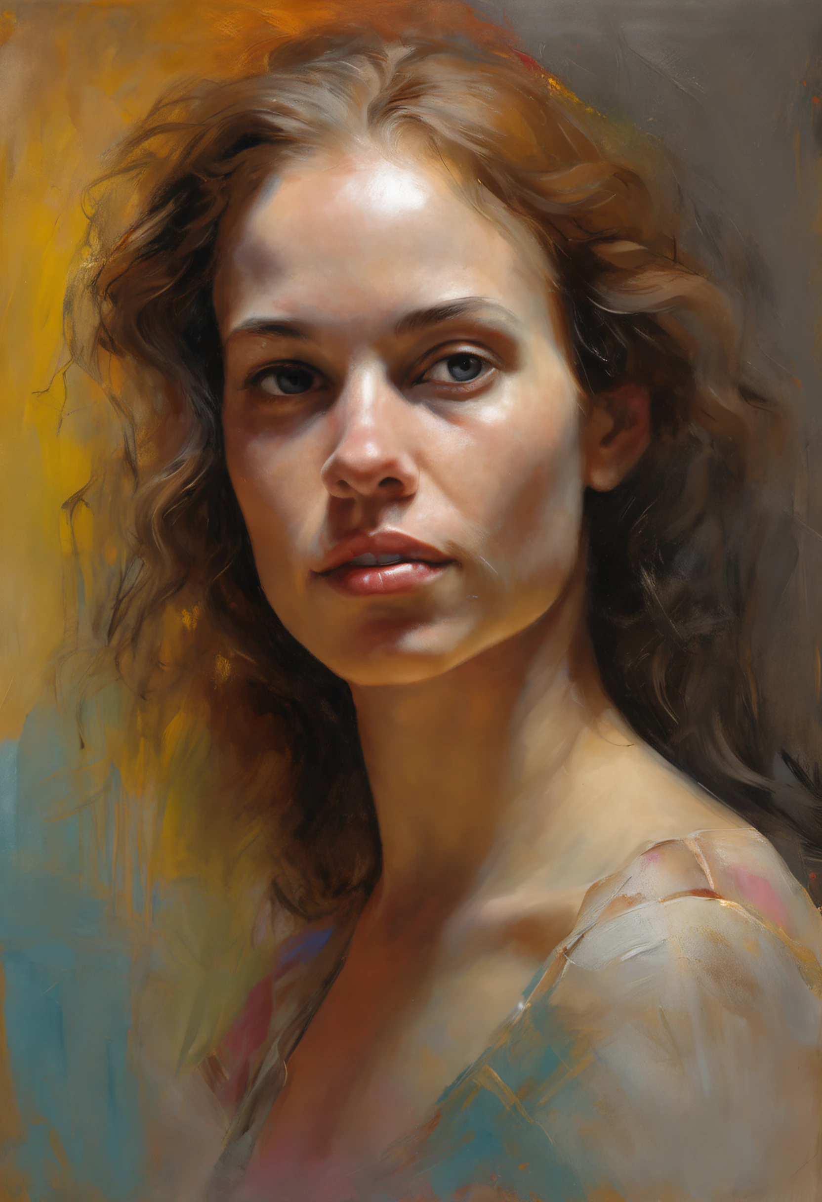 Retrato hiperrealista de mujer joven, hermosa,((( triste ))),(((Melancholy))) , por Renoir, fantasy art, fotorrealista, dynamic lighting, Artstation, poster, volumetric illumination, cara muy detalladas, 4 mil, premiado,, 1girl, A oscuras, Sombra profunda, discreto,((( cabello corto))), (((cabello negro)))