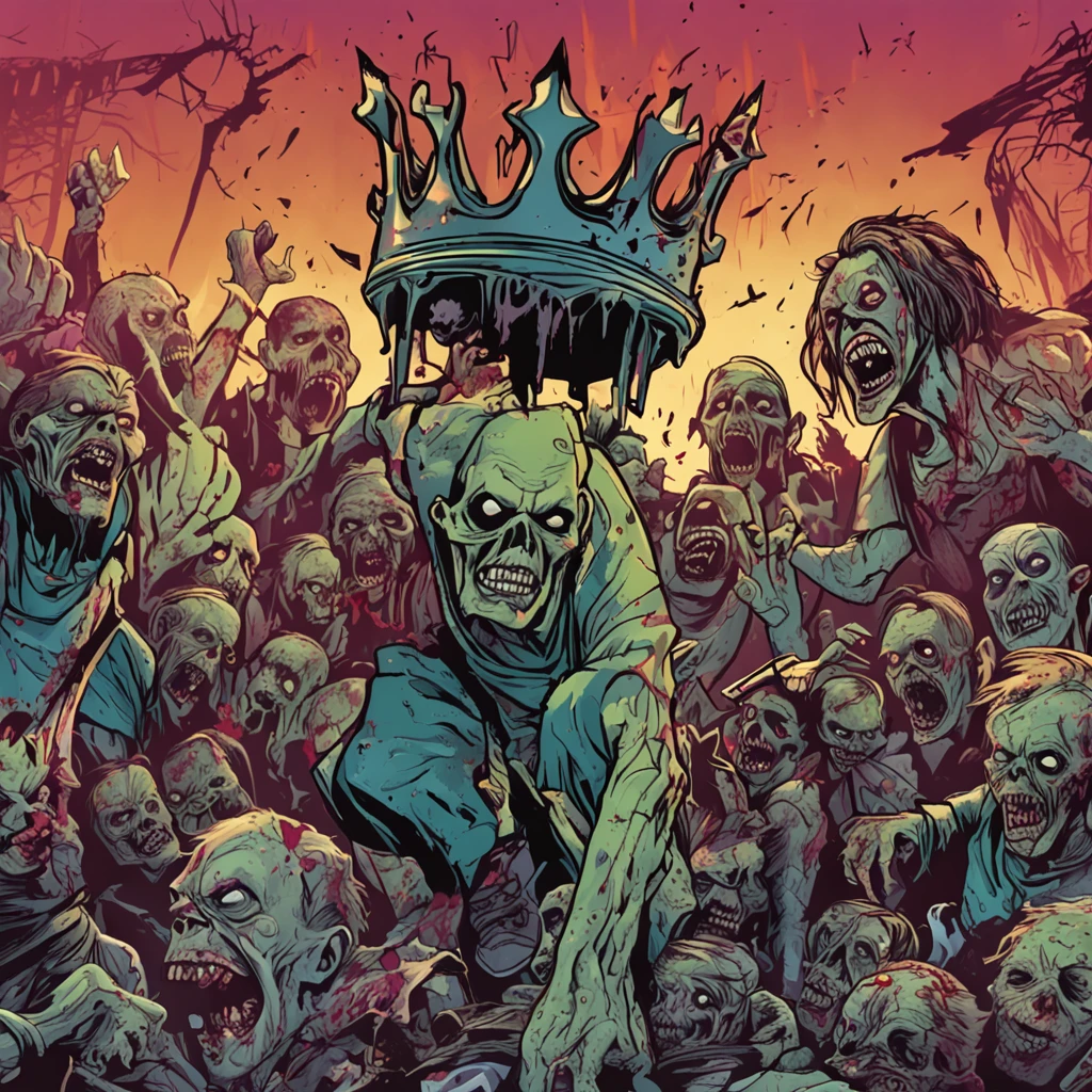 Zombie King,This is followed by a group of zombies