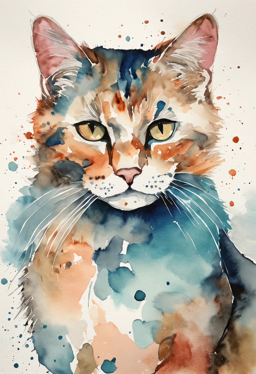 Cats, Main color Black, Secondary color cyan, Pastel pink background, artistic, Sophisticated, Warm style, Shapes include abstract cats, Playful forms, Elegant piece, Textures include fur textures, Smooth paint, Fabric texture, The lines contain graceful lines, Natural curves, Delicate silhouette, The shape is elegant, approachable, Expressive, Aesthetic