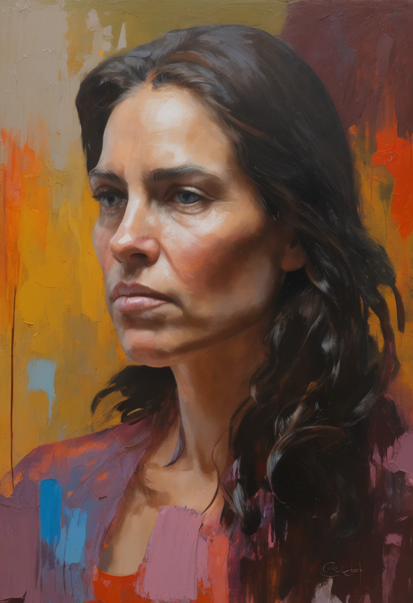 Retrato de mujer joven, hermosa,((( triste ))),(wistful), por Monet, dynamic lighting, Artstation, poster, volumetric illumination, cara muy detalladas, 4 mil, premiado,, 1girl, A oscuras, sombra profunda, discreto,((( cabello corto))), (((cabello negro)))