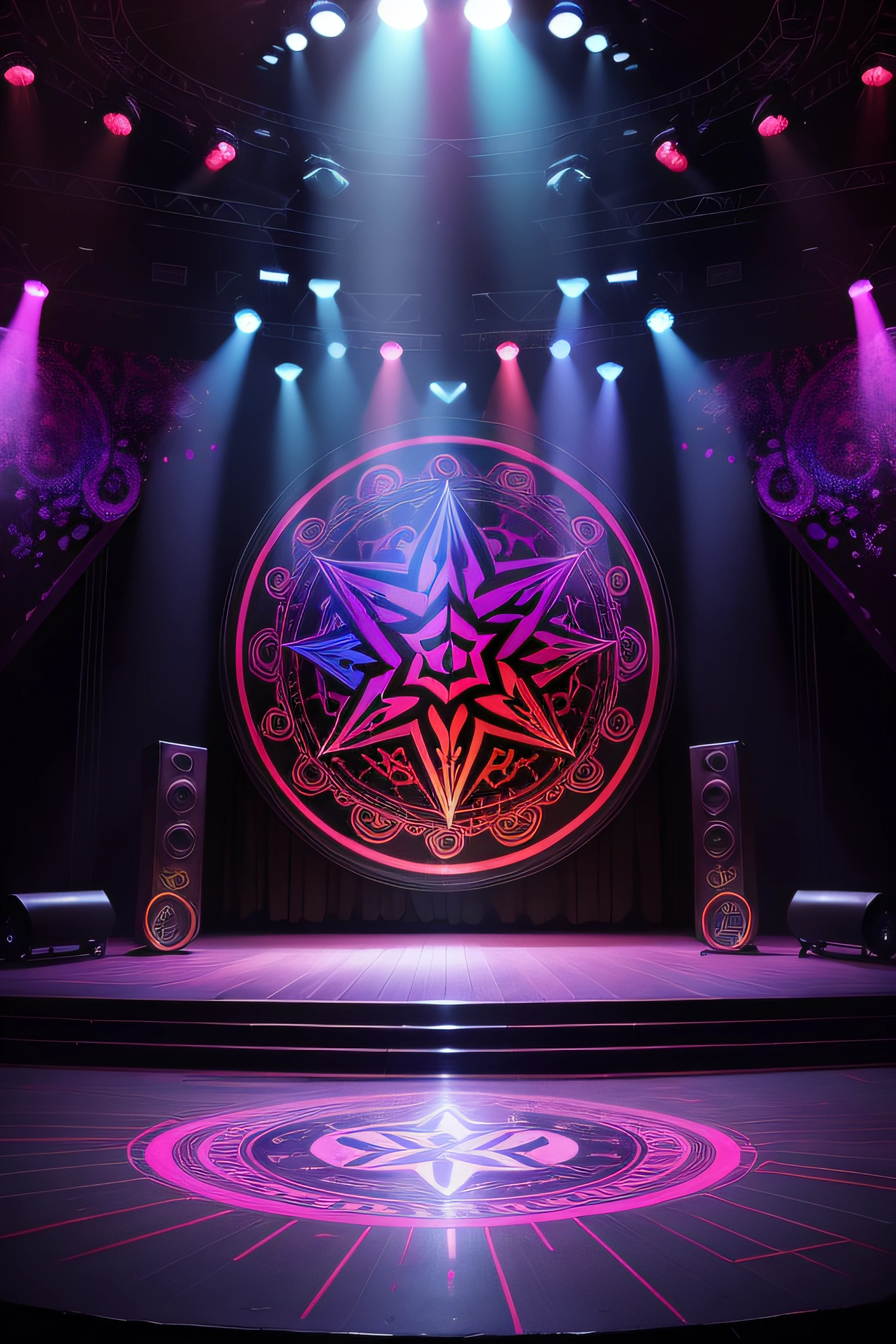 stage,psychedelic,fantasy,big logo