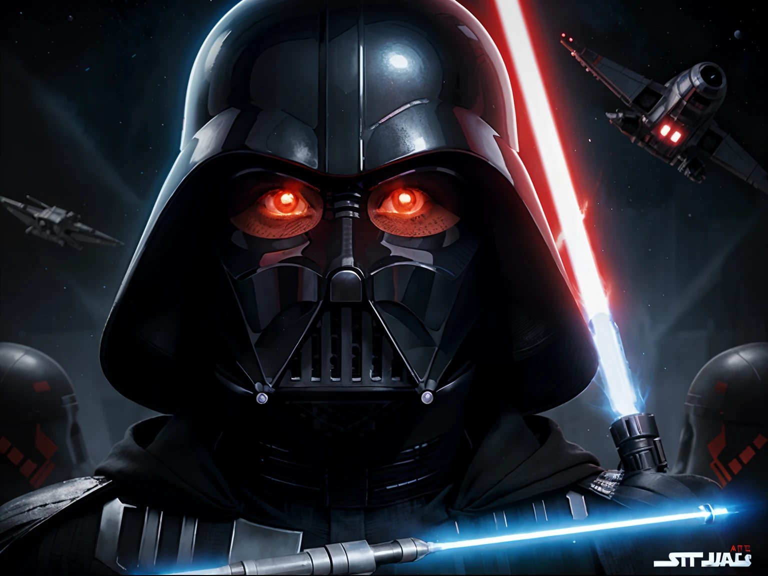 Star Wars Poster The Force Awakens, Arte digital de Star Wars, Padre, Darth Vader, Marcha Imperial, Enfoque en Darth Vader, Luchando contra Darth Vader, Dirigido por: Eddie Mendoza, Arte de Star Wars, Estilo Star Wars Imperial, Retrato de Darth Vader, Dirigido por: Aleksander Kotsis, epic full color illustration, Star Wars Poster, Dirigido por: Otakar Kubin, Wojtek FUS