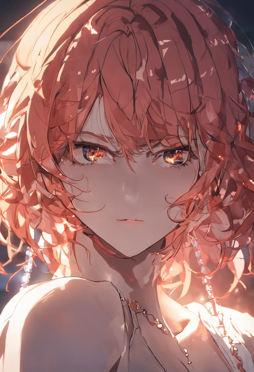 Nami in a naked dress、(Wet body), (masutepiece), (Best Quality), (ultra-detailliert), (disheveled hair), (1girl in), Beautiful detailed eyes,Looking at Viewer、 Delicate beautiful face, (High color saturation), (Shining), Orange hair, (Shining), The best lighting, Best Shadow、((fullnude))、red blush、Shy face、top down bottom up、Screaming、tears、bedroom、On the bed、Turned、((buttock))