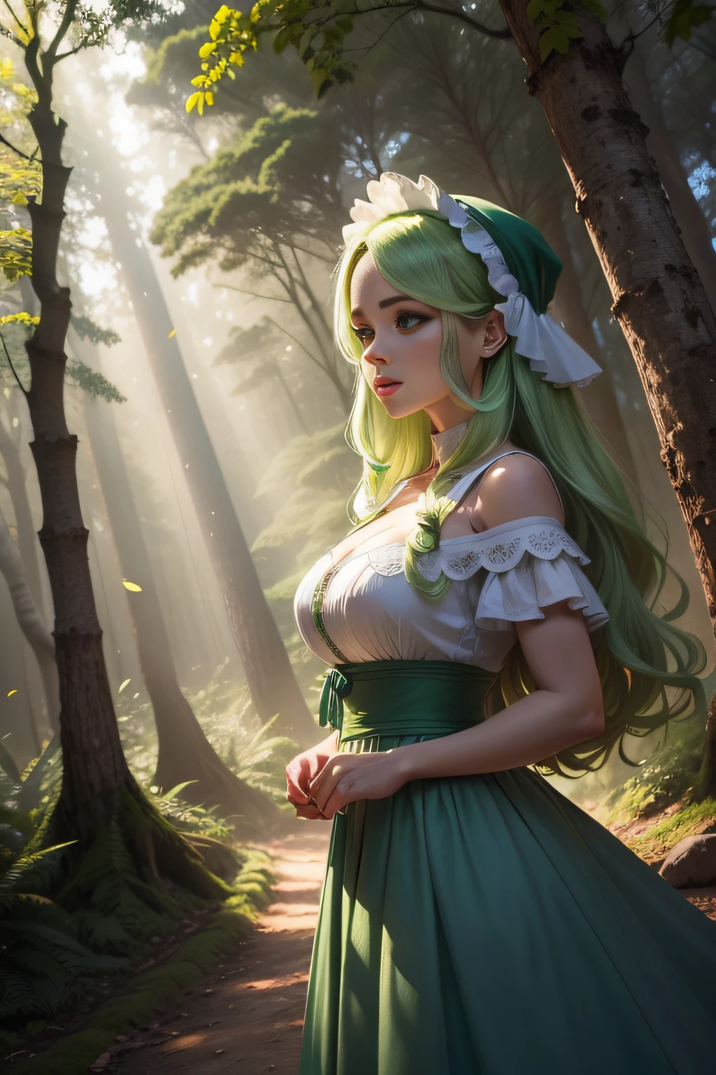(extremely detailed CG unity 8k wallpaper, masterpiece, best quality, ultra-detailed), (best illumination, best shadow, an extremely delicate and beautiful), floating, 

[(1girl), (long green hair:1.3+red hair:1.2), battle stance, shooting peas from her peashooter, wearing a green shirt and brown shorts, surrounded by a group of detailed and textured zombies], 

(zombie:1.3+peashooter:1.2+plants:1.1+sunflower:1.1), simple background, greenery, bright colors, depth of field.