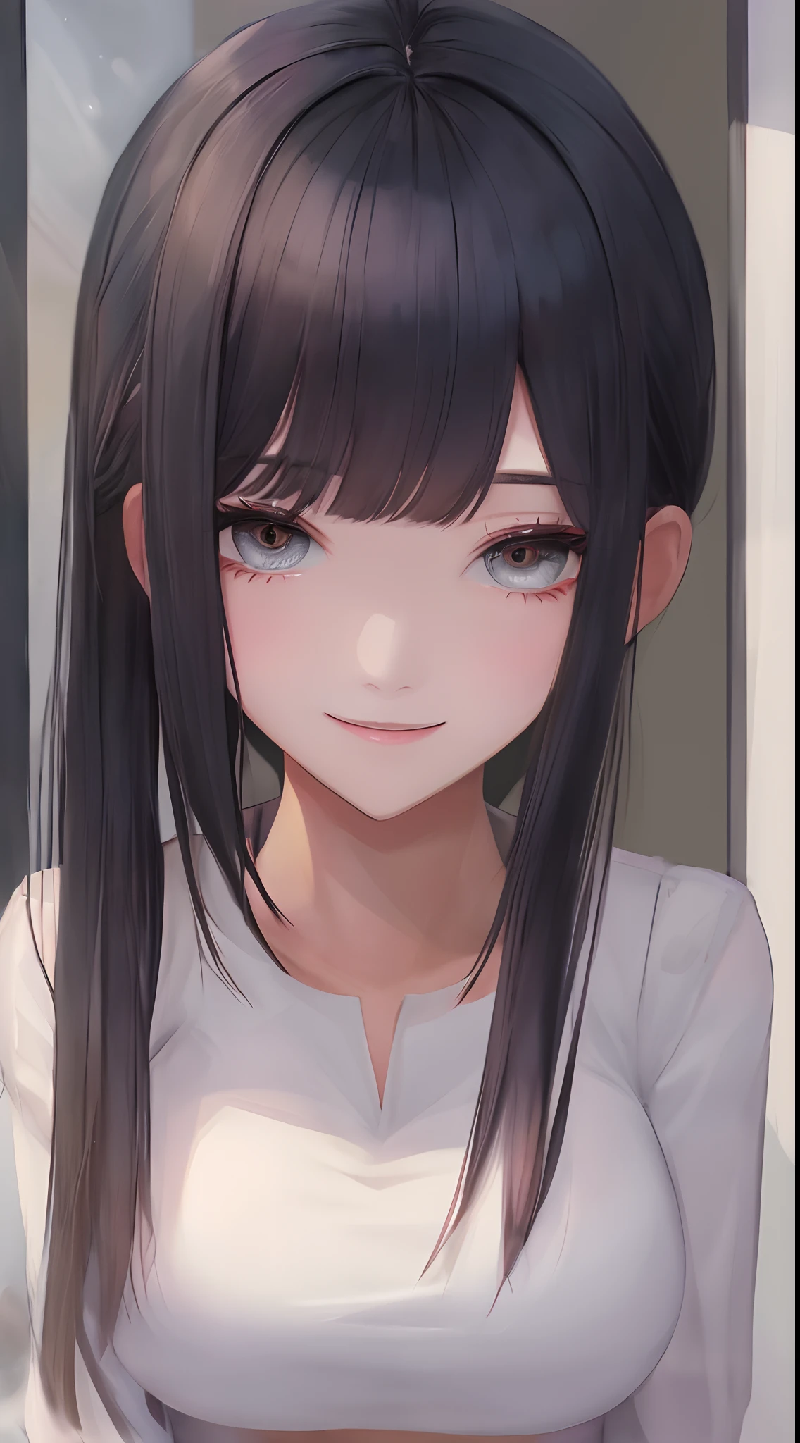 ((Best Quality, 8K, Masterpiece: 1.3)), 1girl, Slim Abs Beauty: 1.3, (Hairstyle Casual, Big Breasts: 1.2), Dress: 1.1, Super Fine Face, Delicate Eyes, Double Eyelids, Smile, Home