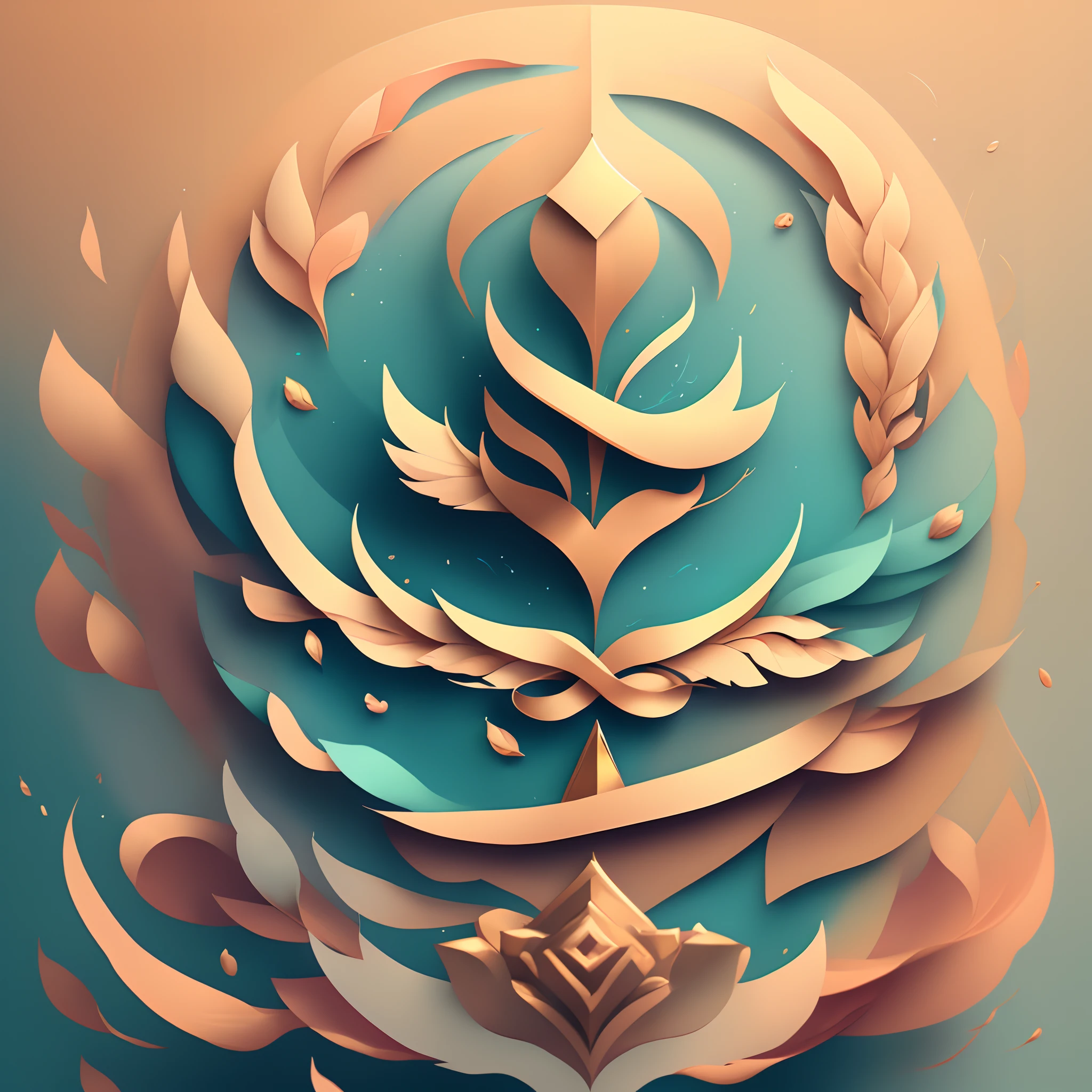 Create an inspiring logo for your TikTok page that conveys the message of motivation, faith in Jesus Christ, pursuit of dreams, and achievements. Use soft colors and symbolic elements that represent each of these themes in a harmonious way. The logo should be visually appealing and radiate positivity and hope to the viewers.