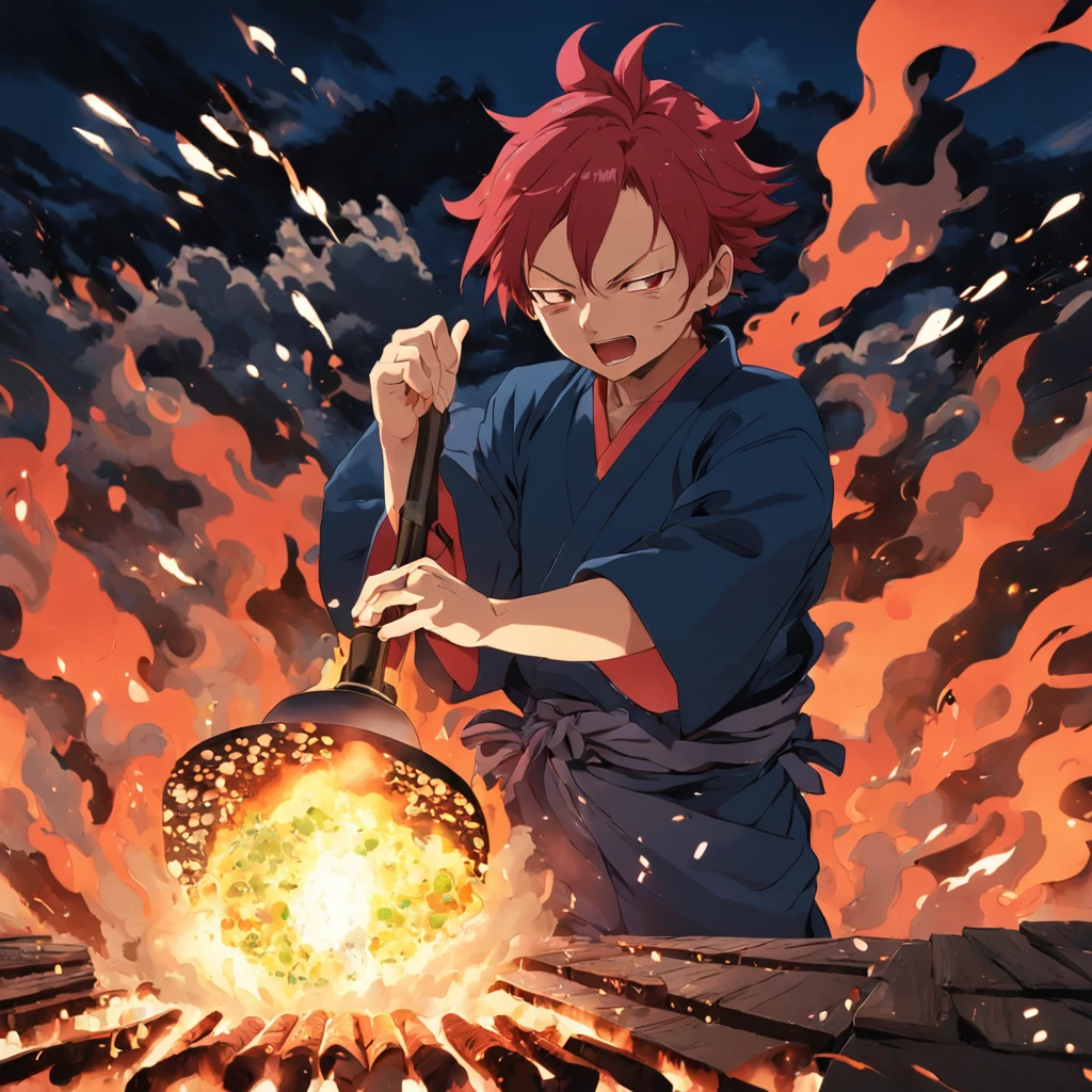 Tanjiro Kamado using sunbreath