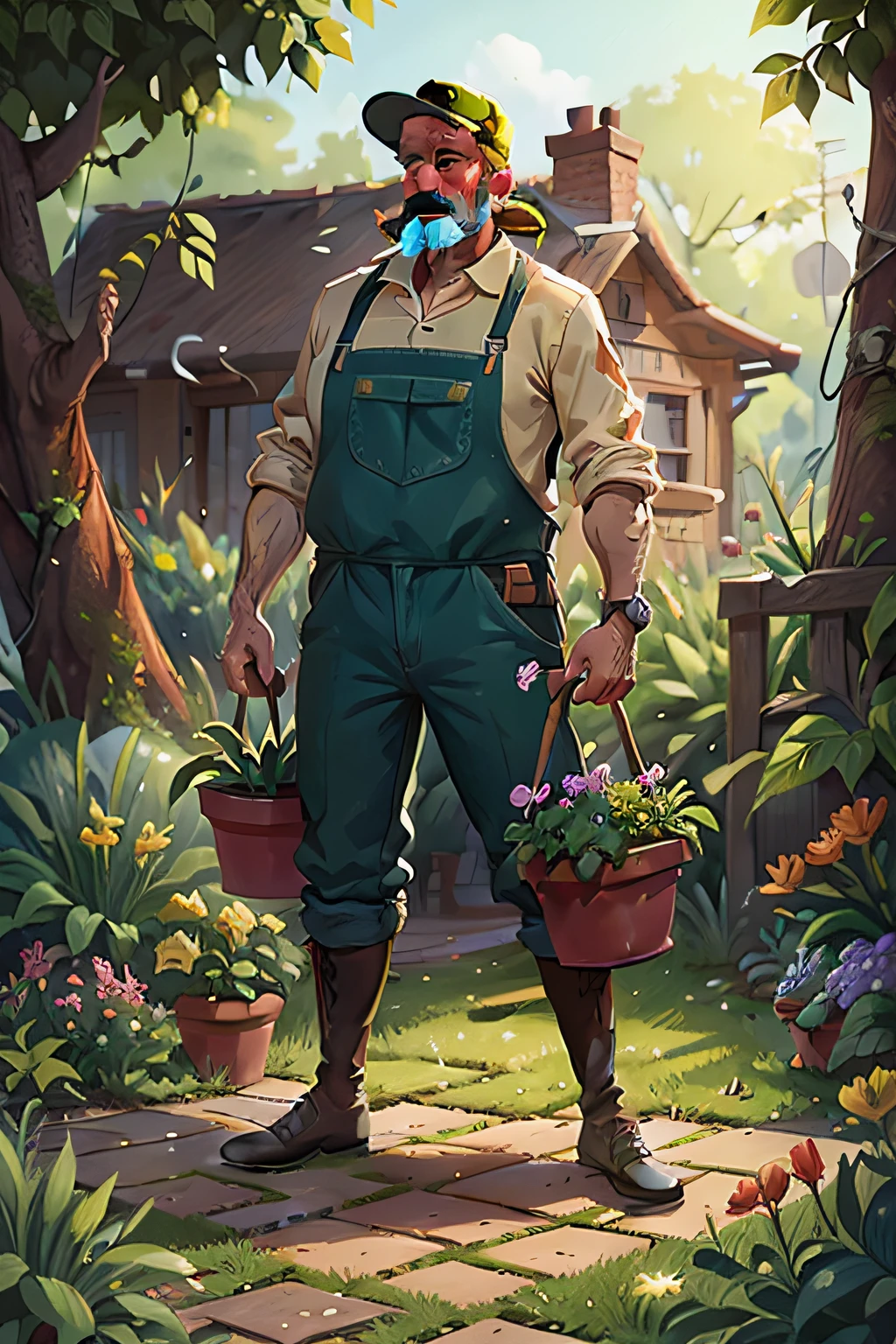 40 year old gardener man