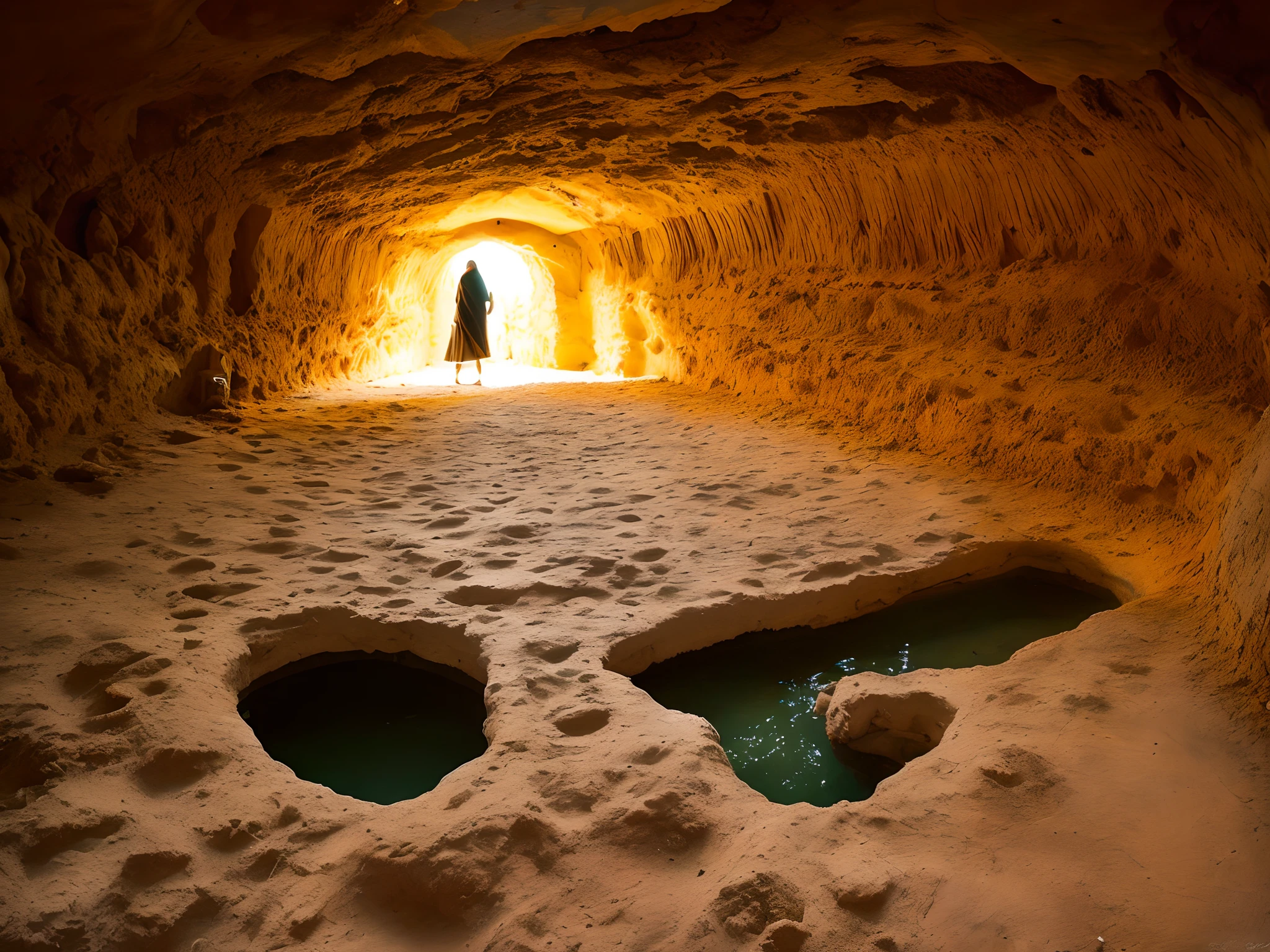 fotografia de catacumba do deserto arabe,（fonte de luz  quente da tocha：1.2) ，luzes da tocha，muito preto e laranja，Detalhes complicados，volumeric lighting，realismo BREAK（tmasterpiece：1.2），（melhor qualidade），8k，ultra-detalhado，（dynamic compositions：1.4），The catacomb is very detailed，Realistic details，（Cor irridescente：1.2），（luminous lighting，Atmospheric Illumination）Catacumba no deserto arruinado，magia，（sozinho：1.2），（（melhor qualidade））， （（tmasterpiece））， （O detalhe：1.4），profundidade de campos，maximum definition and sharpness，perfectly proportions, Wallpapers