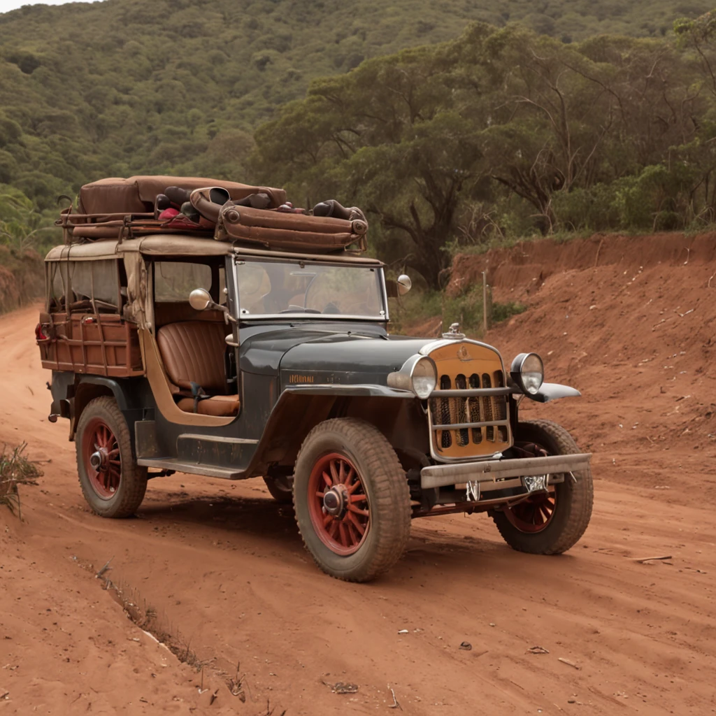 ( A group of ten cangaceiros are standing on a dirt road in the backlands of northeastern Brazil) | ( CCavalos armas), Cinematic 8K