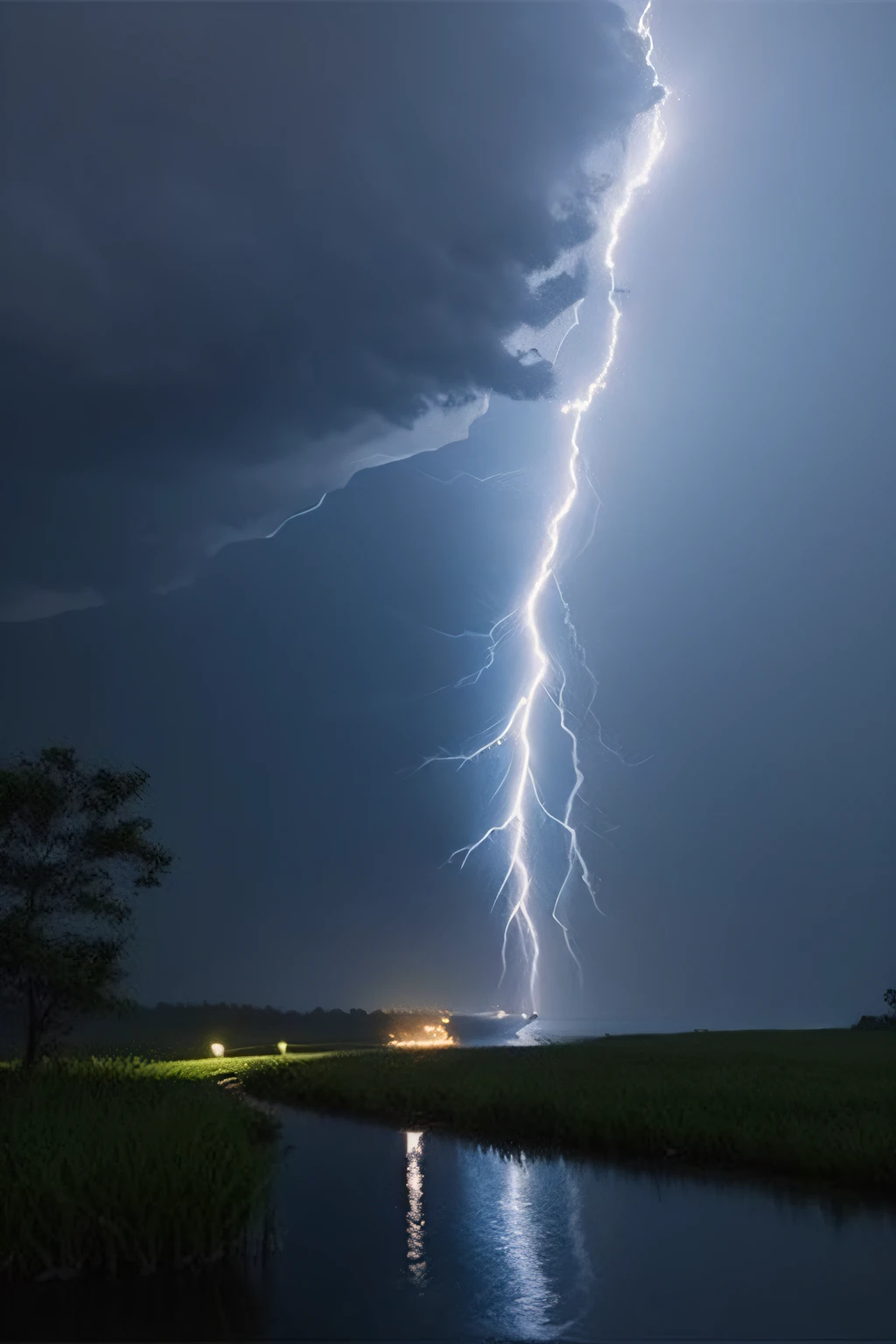 downpours、thunderstorm、earthquakes、no person、The End of the World、masterpiece、