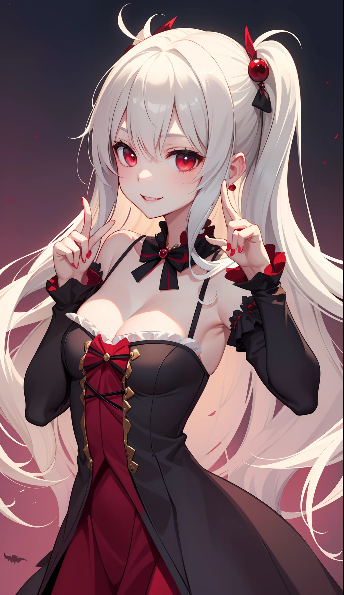 1girl in、A smile、A delightful! Vampires、Dracula、(small tits)