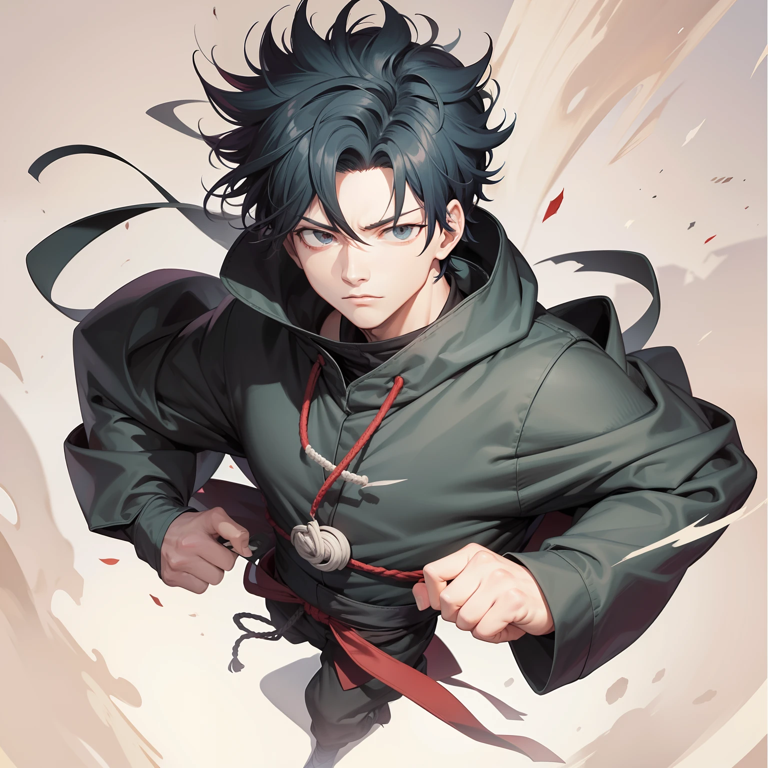 Estilo jujutsu Kaisen homem
