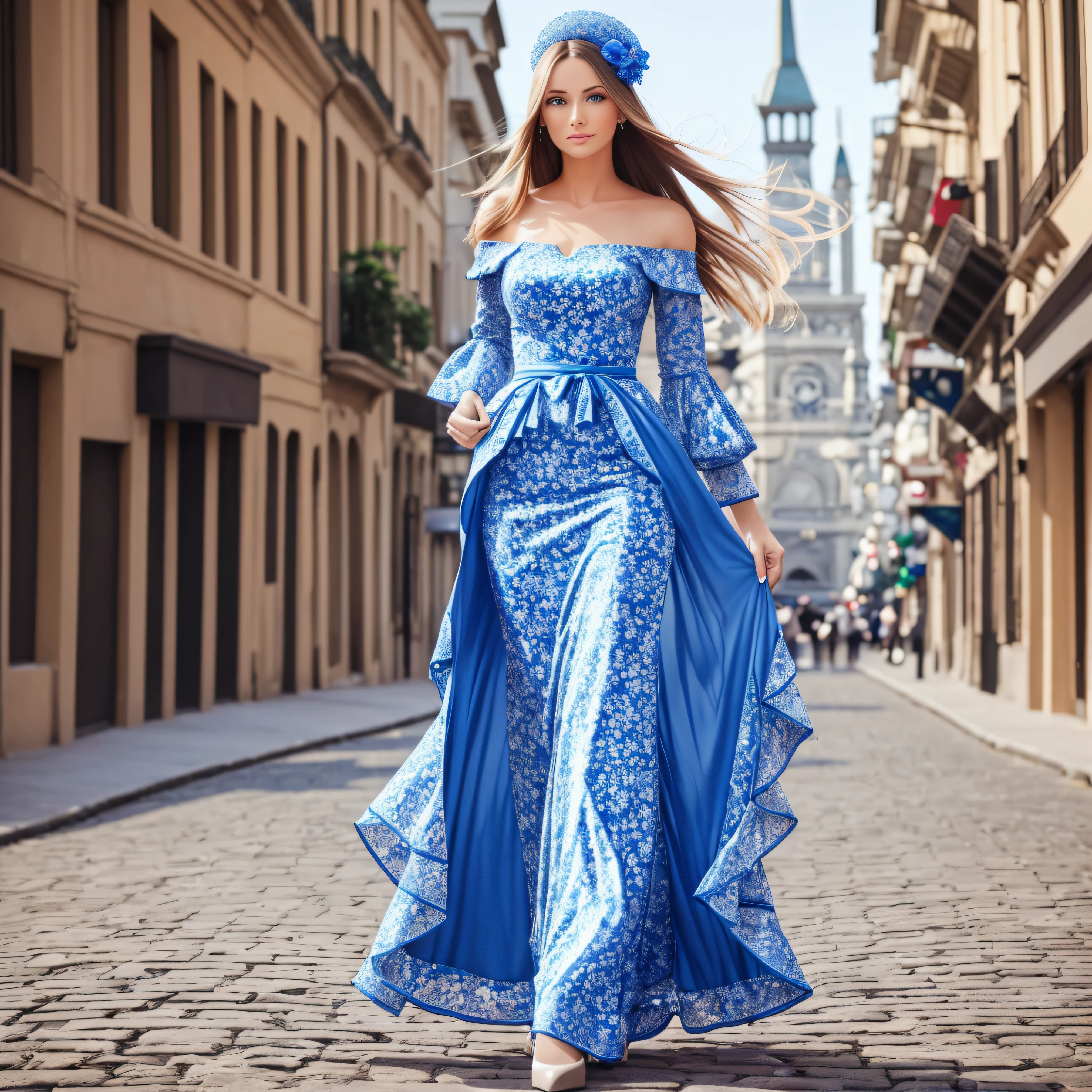 Beautiful woman, blue eyes, full body, best proposal, photo, 4k,16:9 --auto --s2