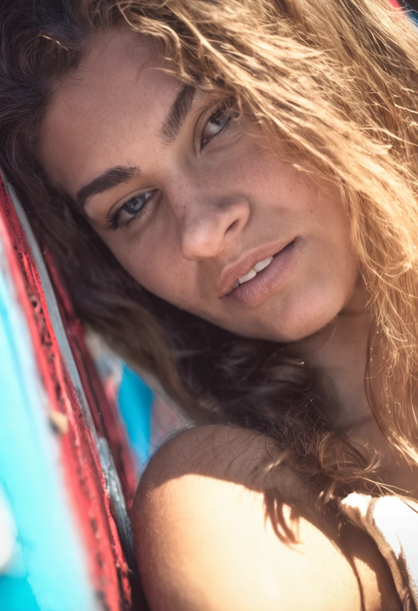 foto de longe,1 de 18 anos, completamente ((nua e sexy)),sorrindom,((peluda)) cabelo castanho, olhos castanhos,Frente, rosto detalhado, olhos lindos, in the room in a demanding position