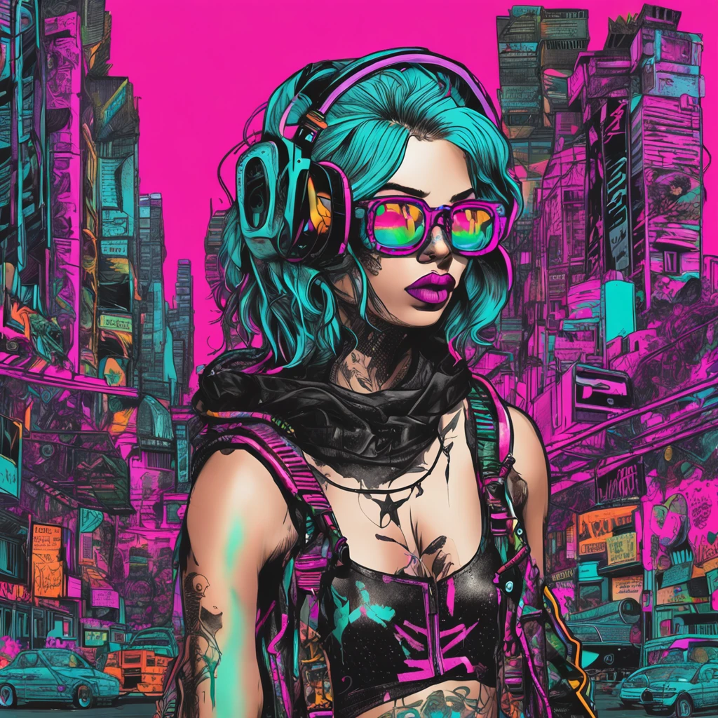 ((Melhor Qualidade)), ((Obra-Prima)), ((Realista)) and ultra-detailed photograph of a 1nerd man with gothic and neon colors. Ela tem ((cabelo turquesa)), usa uma jaqueta techwear e exala uma vibe ((beautiful and aesthetic)), sexy, underboobs, hot