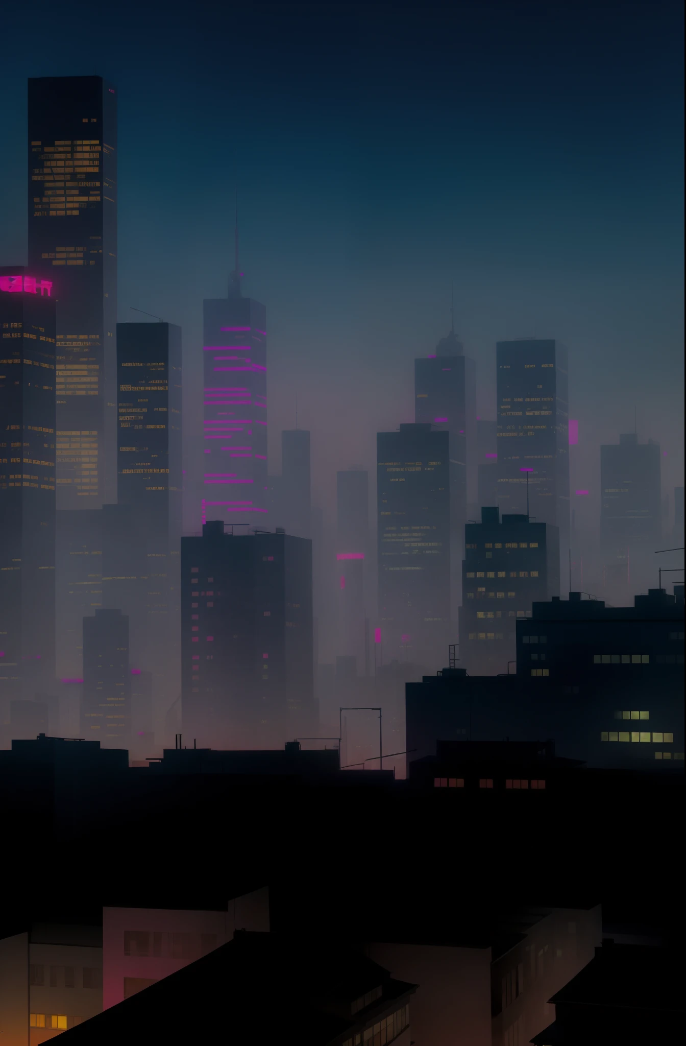 Night view of the city with skyscrapers and pink lights, night cityscape, hd anime cityscape, hyper realistic cyberpunk city, night city on the background, Beautiful cityscape, anime style cityscape, cyberpunk city landscape, night - time city background, night cyberpunk city, cinematic neon matte painting, Cyberpunk city setting, cyberpunk city landscape, twilight city on the background